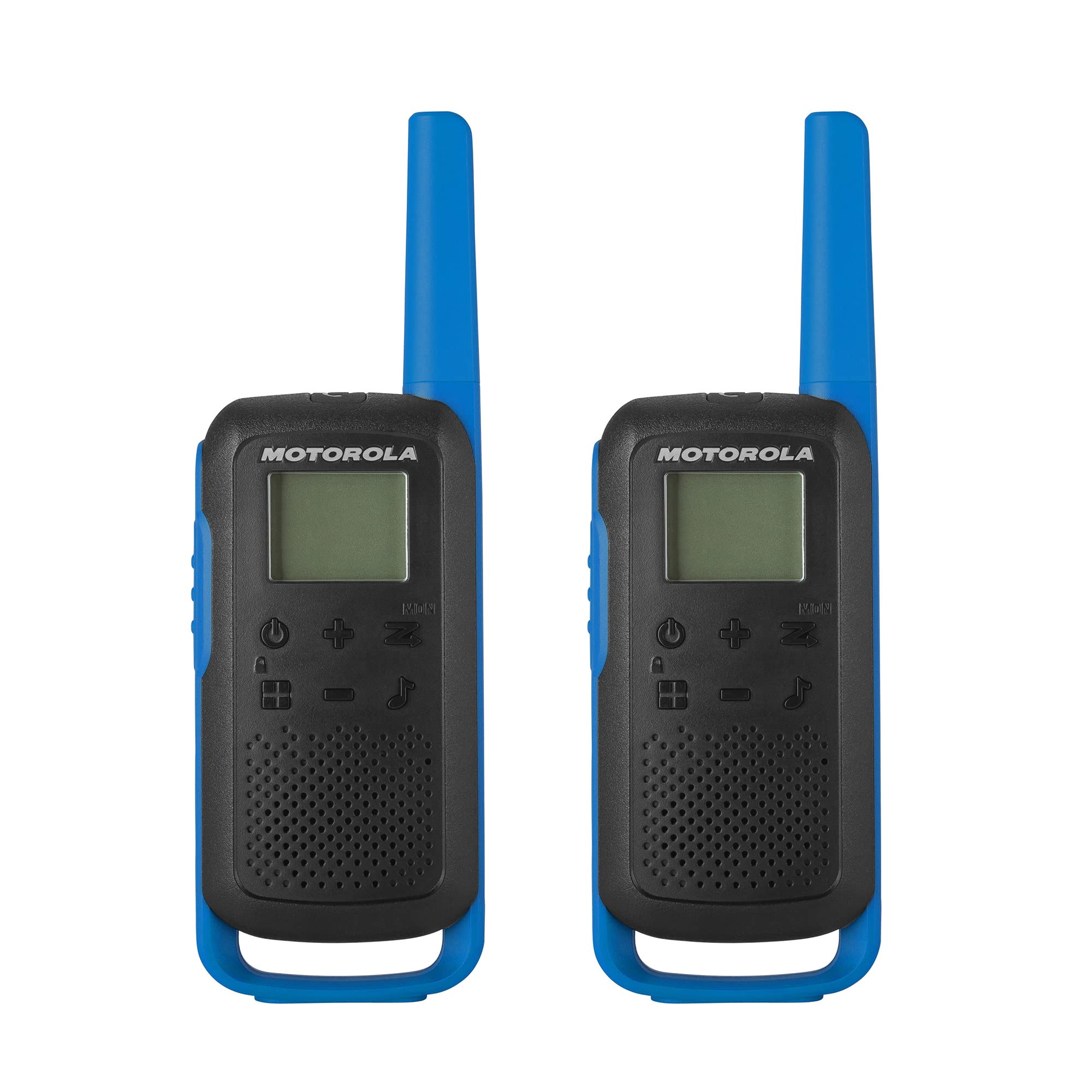 Motorola Solutions T270TP Talkabout Radio, 3 Pack, Black W/Blue