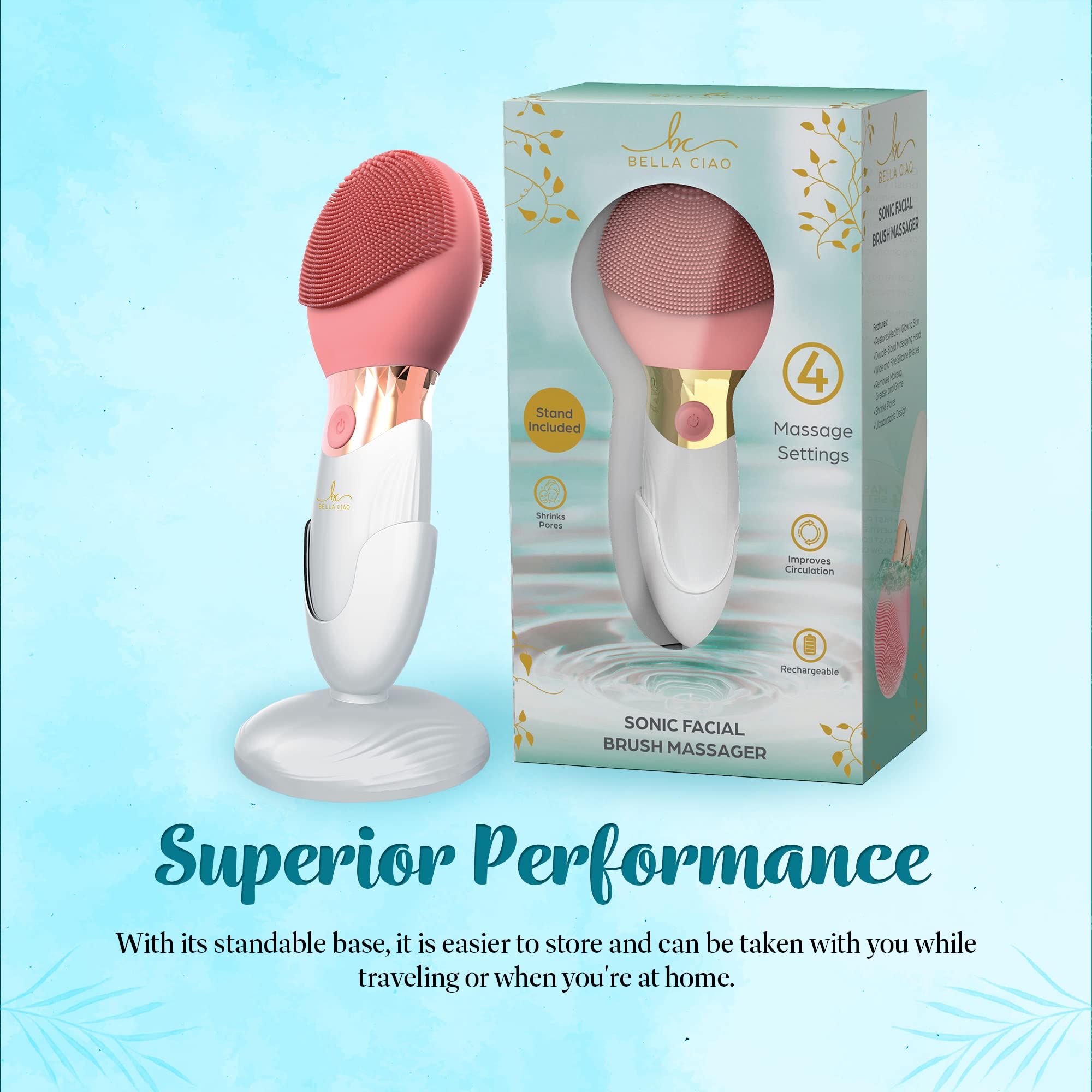 Bella Ciao Facial Cleansing Brush for Women