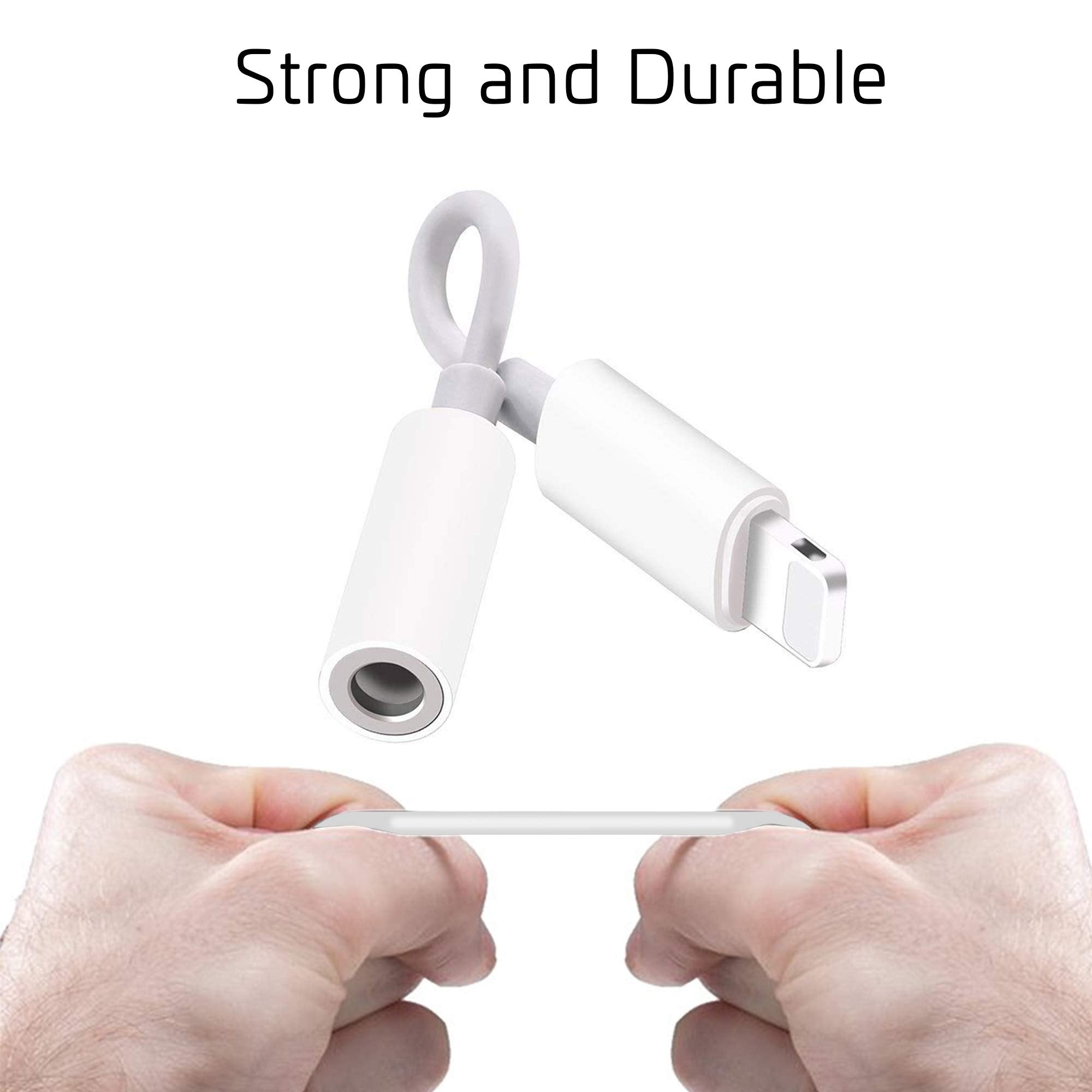 Chargeworx Headphone Adapter Lightning to 3.5mm White