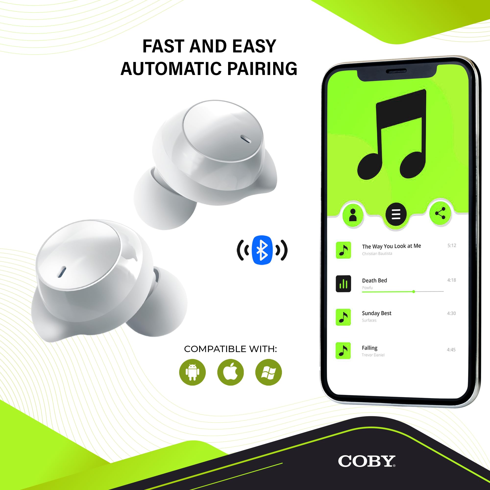 Coby Sports True Wireless Earbuds