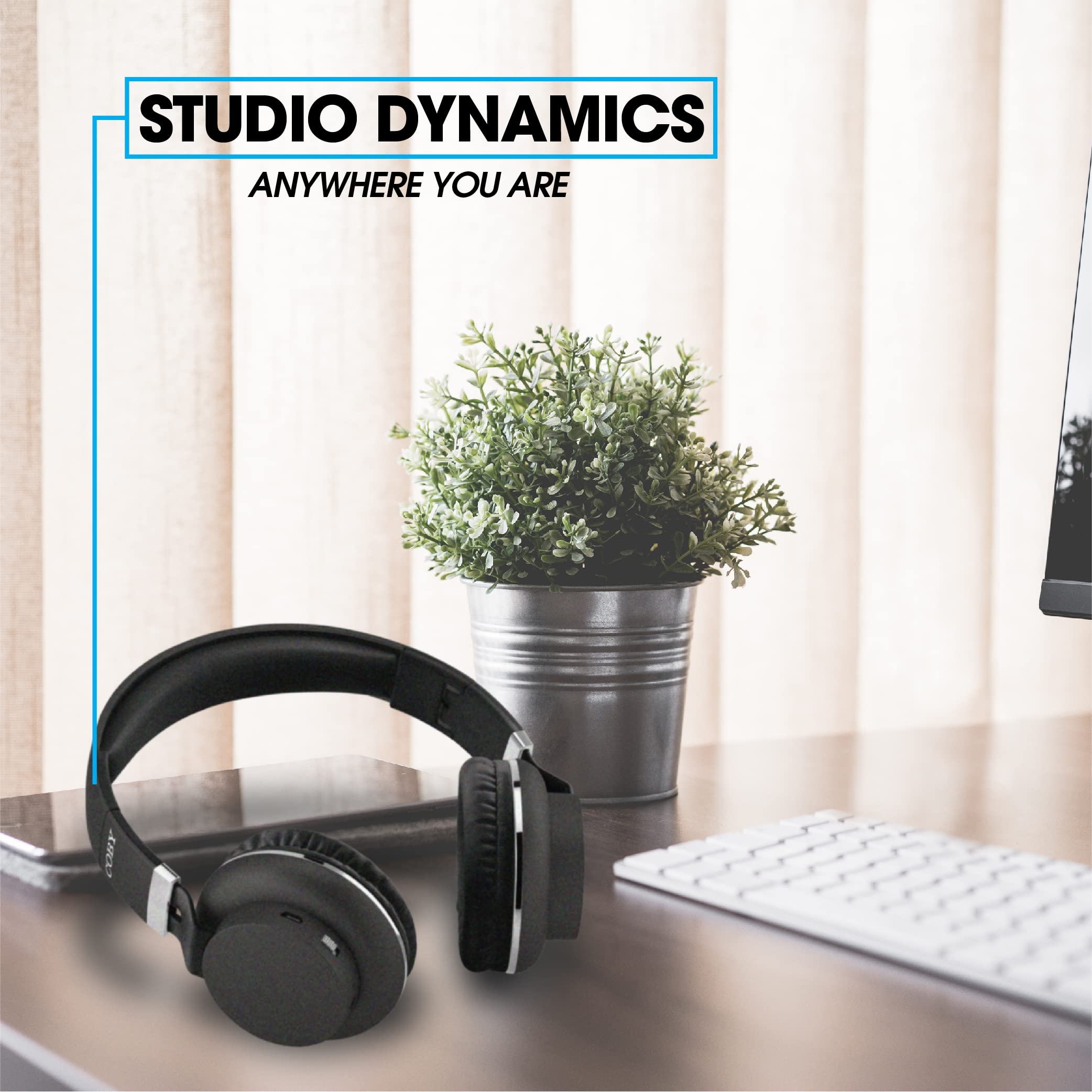 Coby Wireless On-Ear Headphones