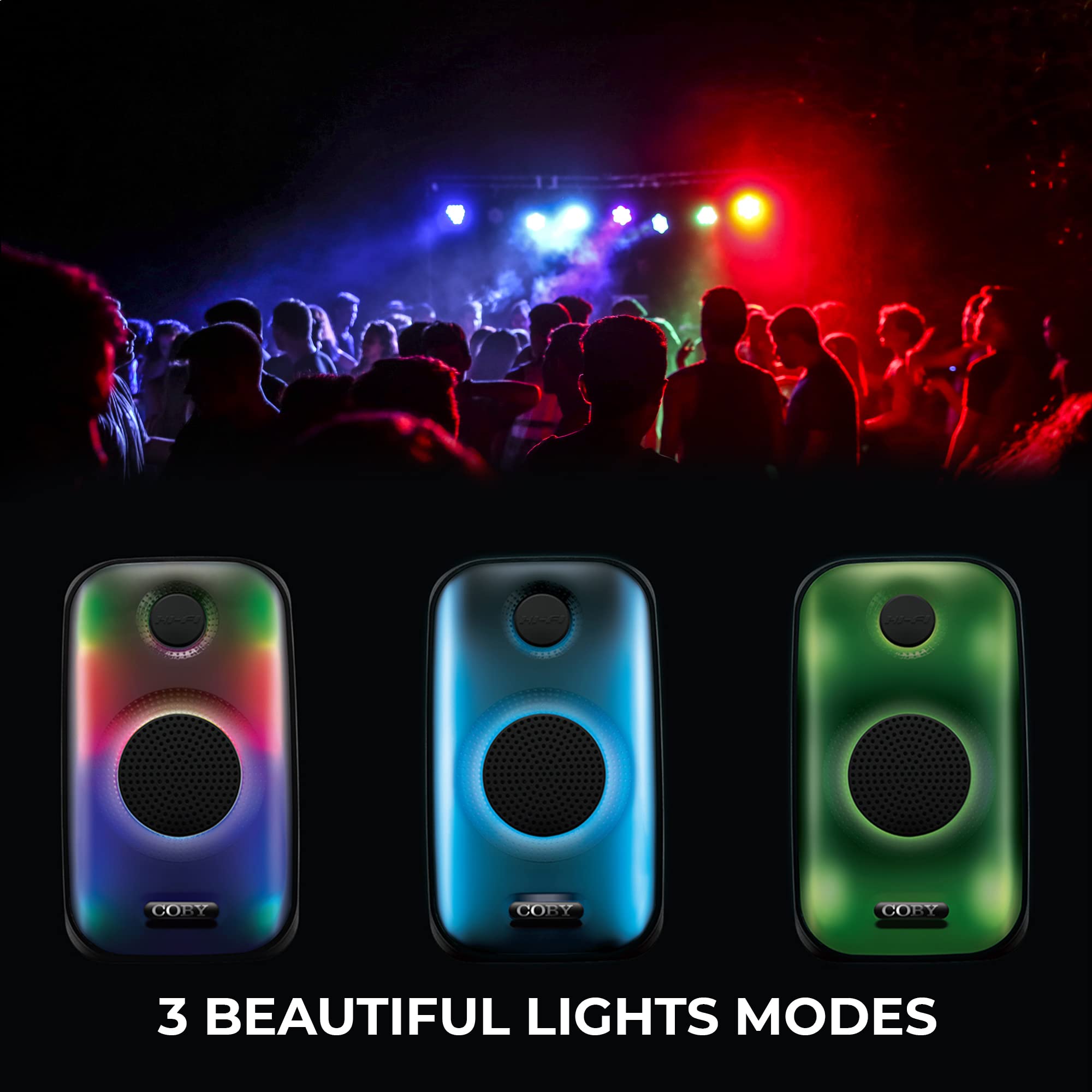 Coby Flame Bluetooth Party Speaker
