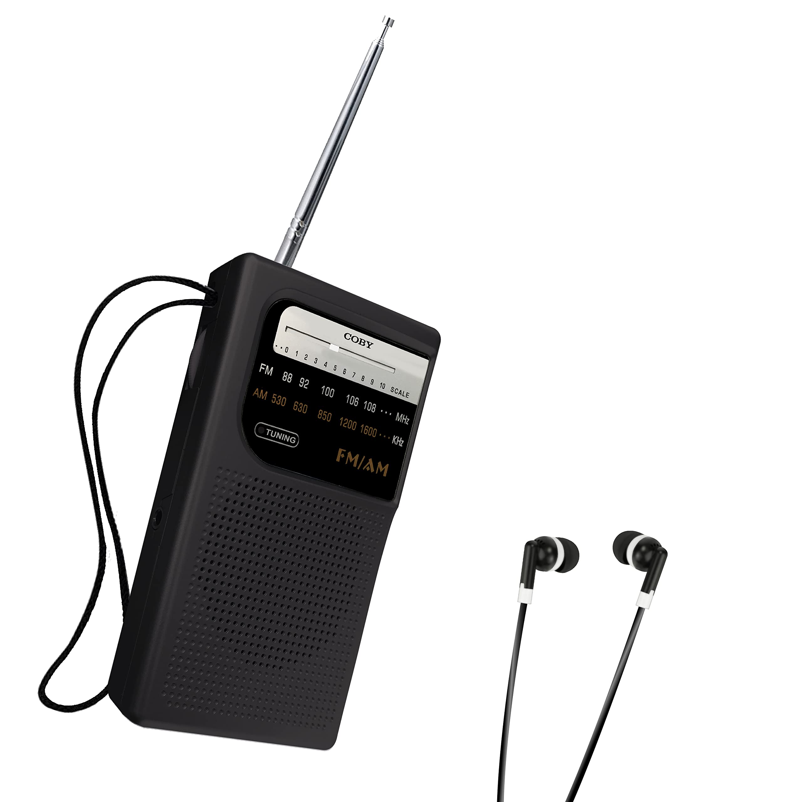 Coby Retro Pocket Size AM/FM Radio