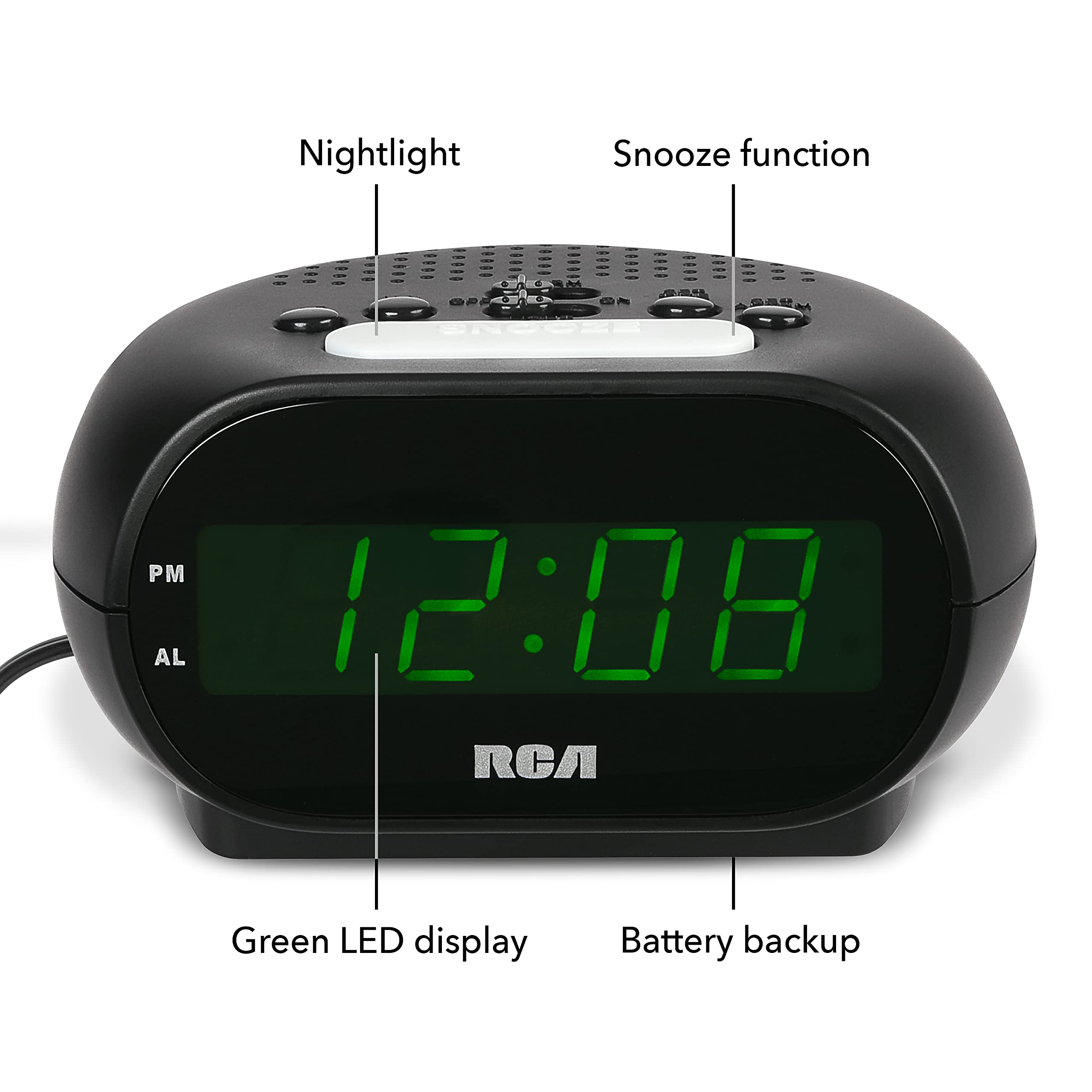 RCA USB Charging Clock Radio