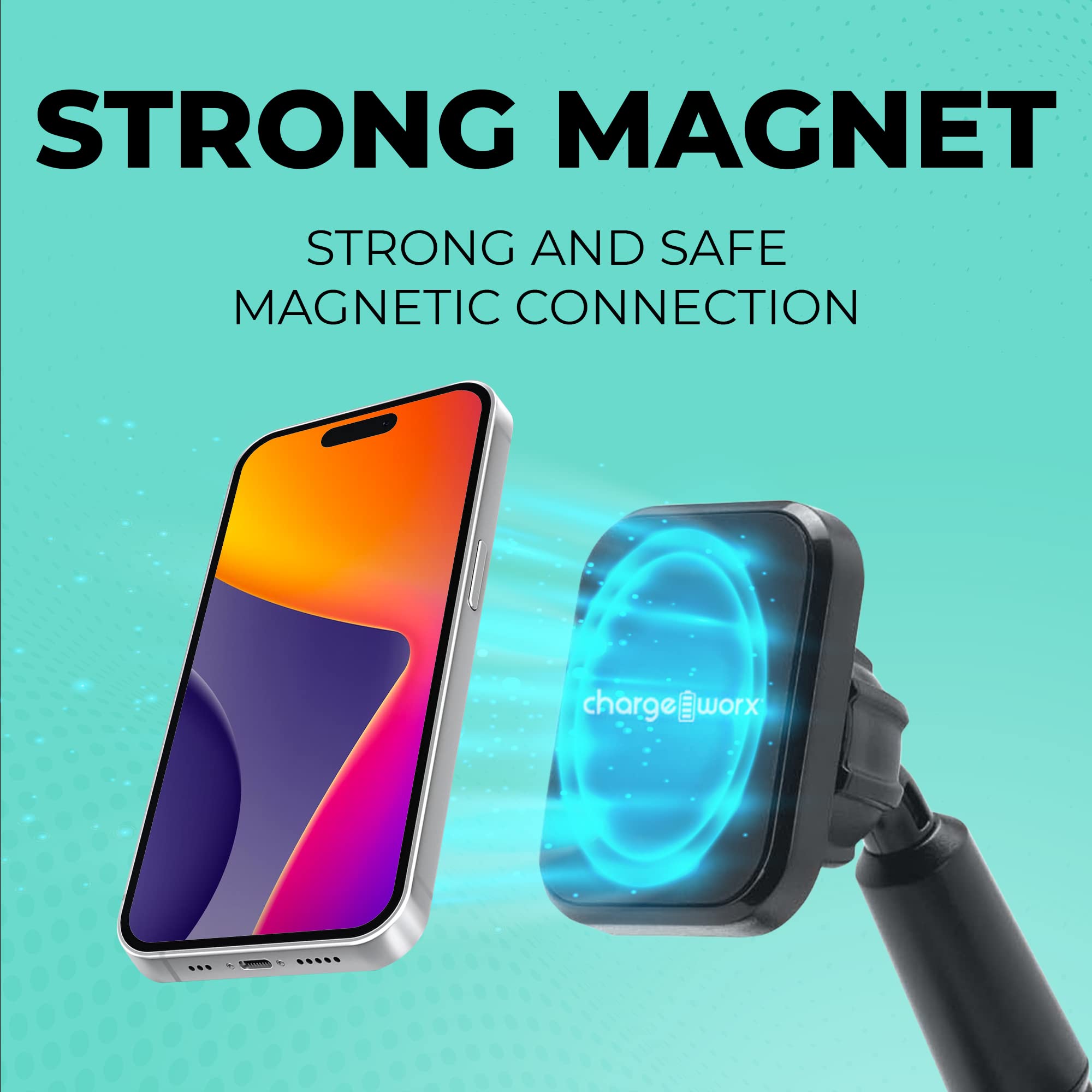 Chargeworx Magnetic Cupholder Phone Mount