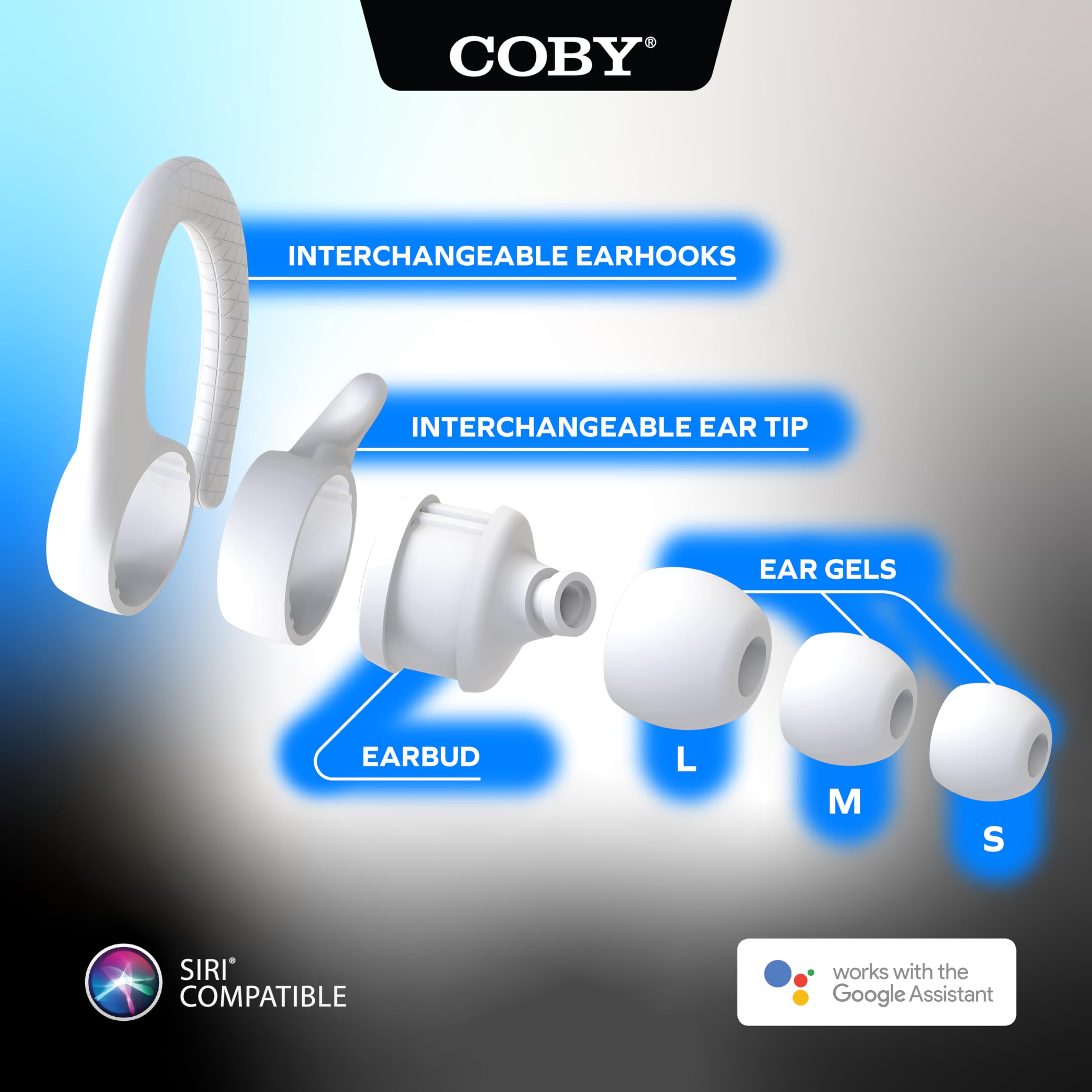Coby True Wireless Bluetooth Earbuds