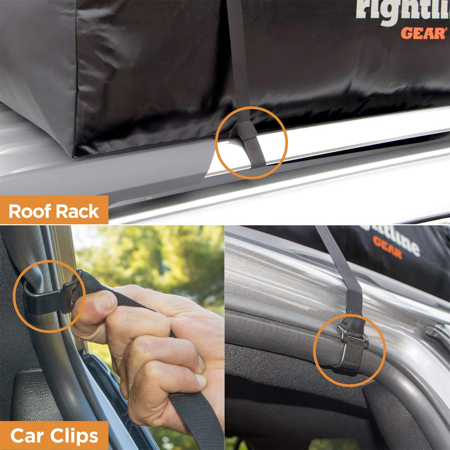 Rightline Gear Sport 3 Waterproof Rooftop Cargo Carrier for Top of Vehicle