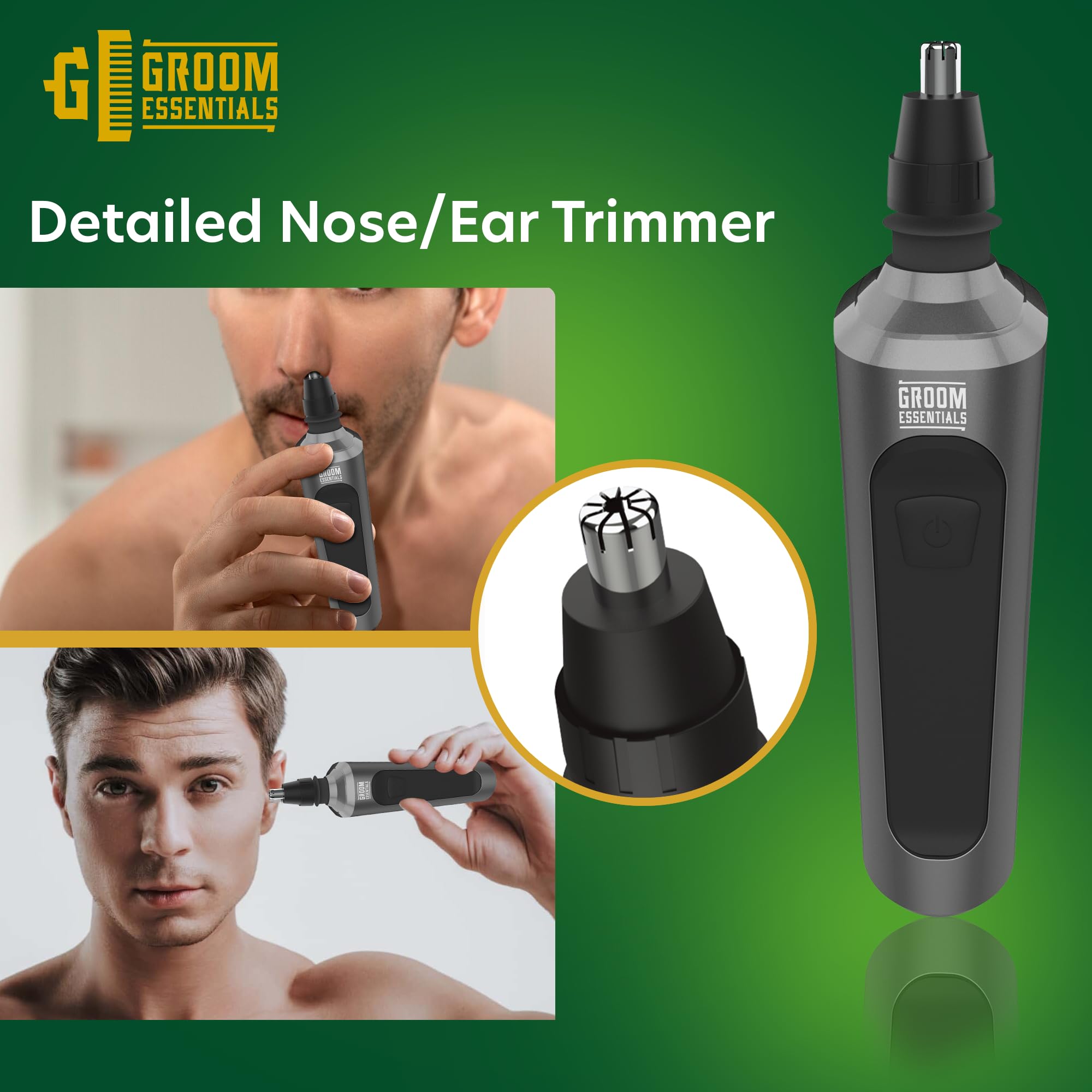 Groom Essentials Rechargeable 5-Piece Grooming Set for Men