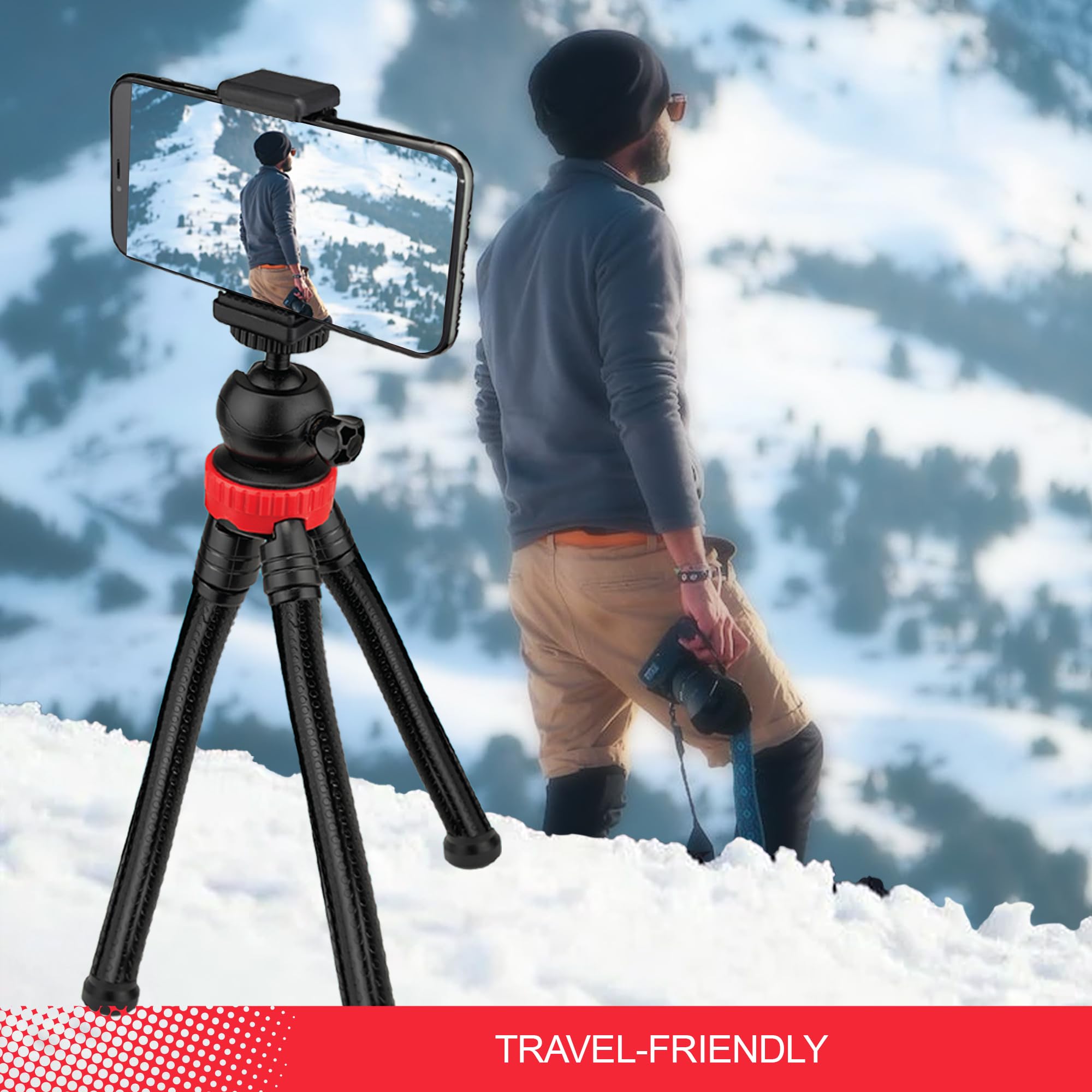 Slide Go Anywhere Mini Tripod Universal Smartphone Holder