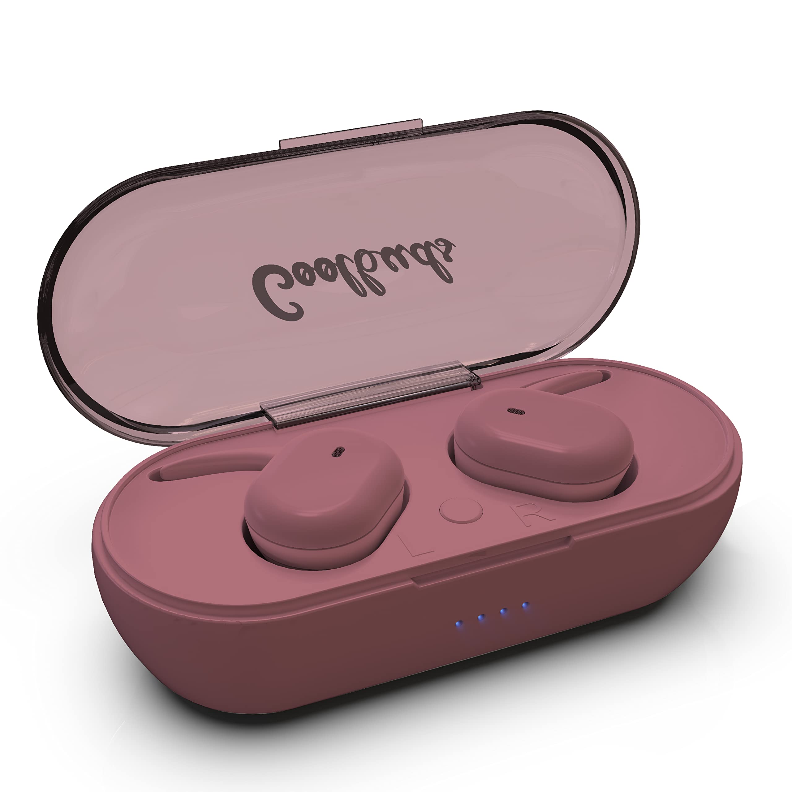 COOLBUDS True Wireless Earbuds w Touch Controls (Ash Rose)