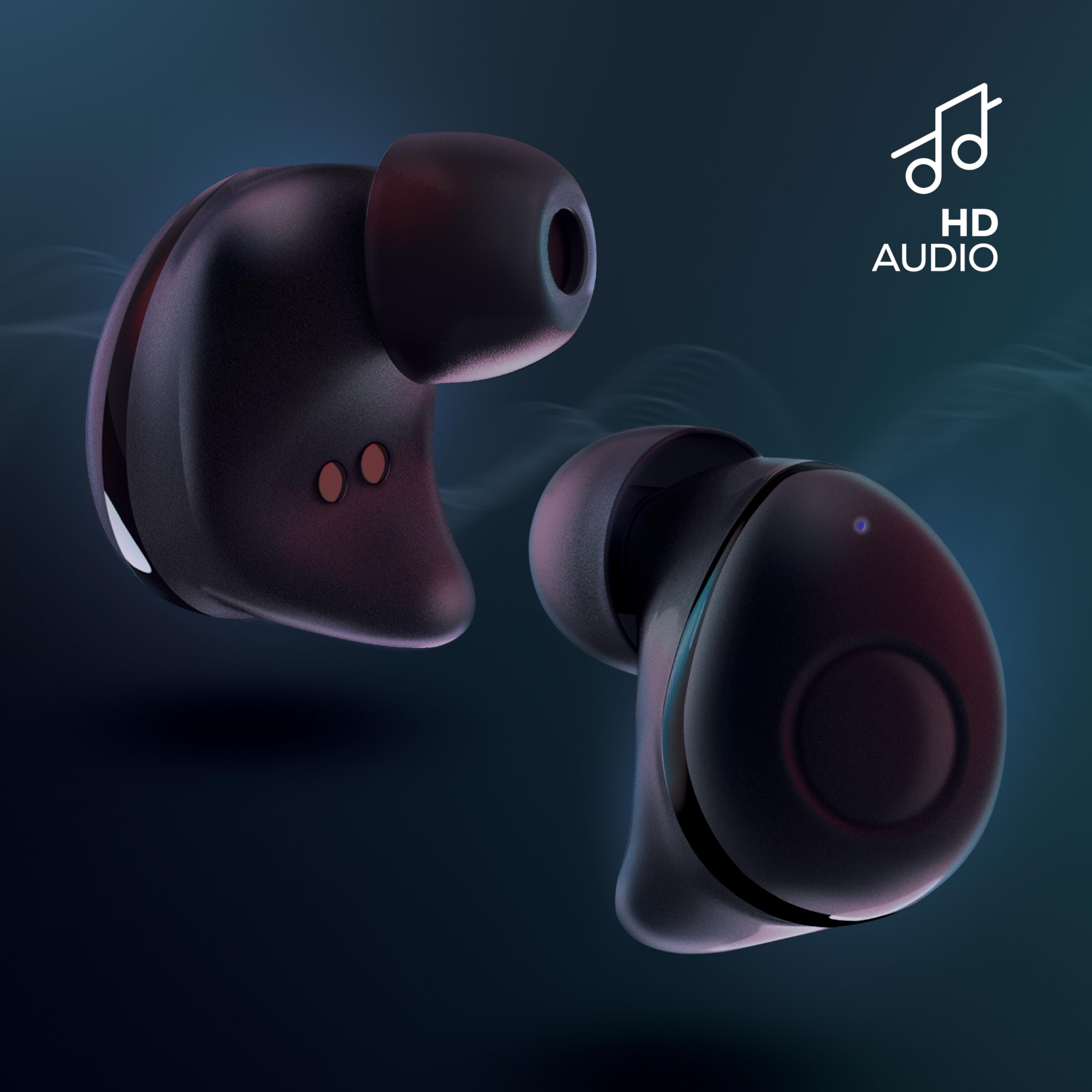 Coby True Wireless Earbuds Bluetooth 40-HR Play Siri Google