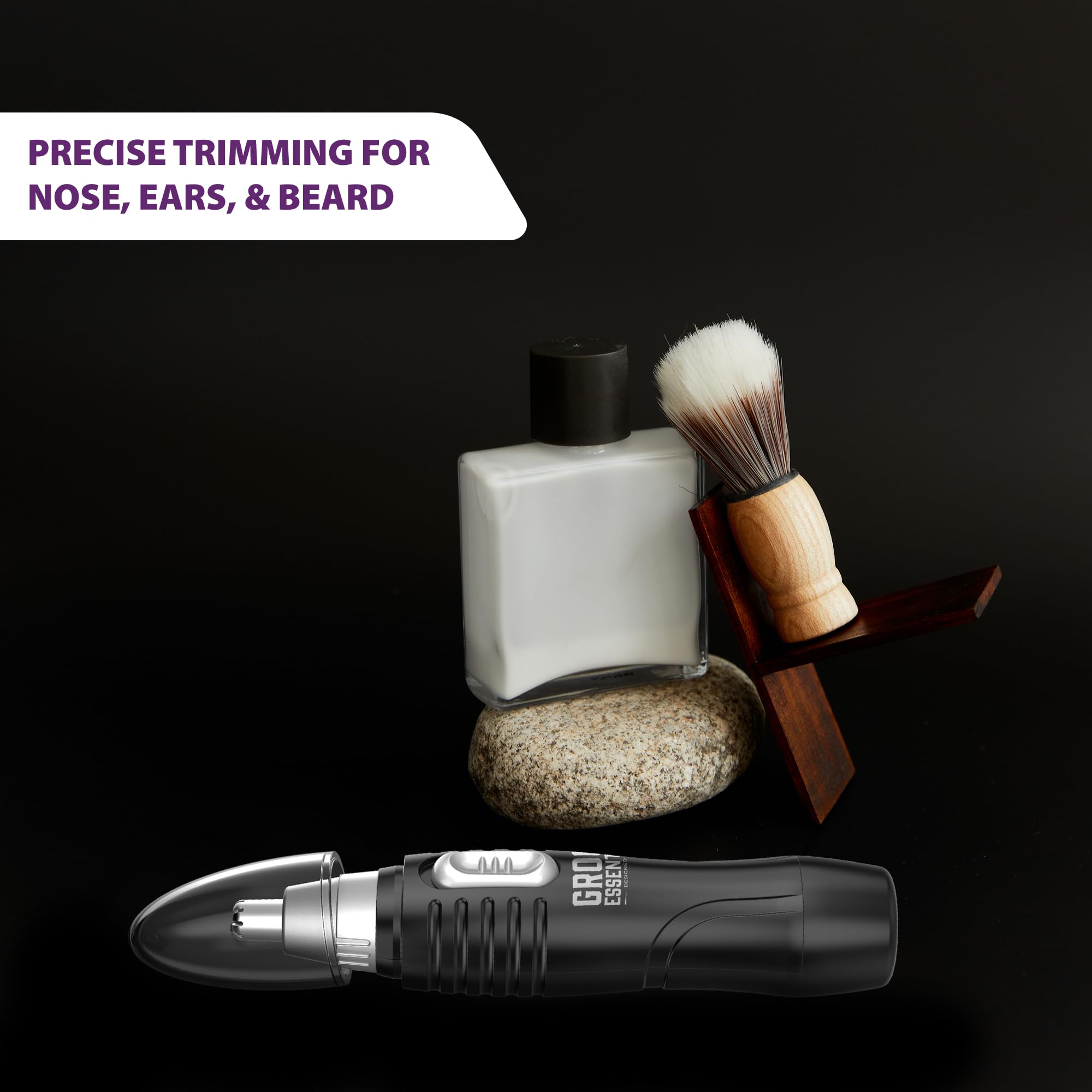 Chargeworx Groom Essentials 6-Piece Men's Grooming Kit