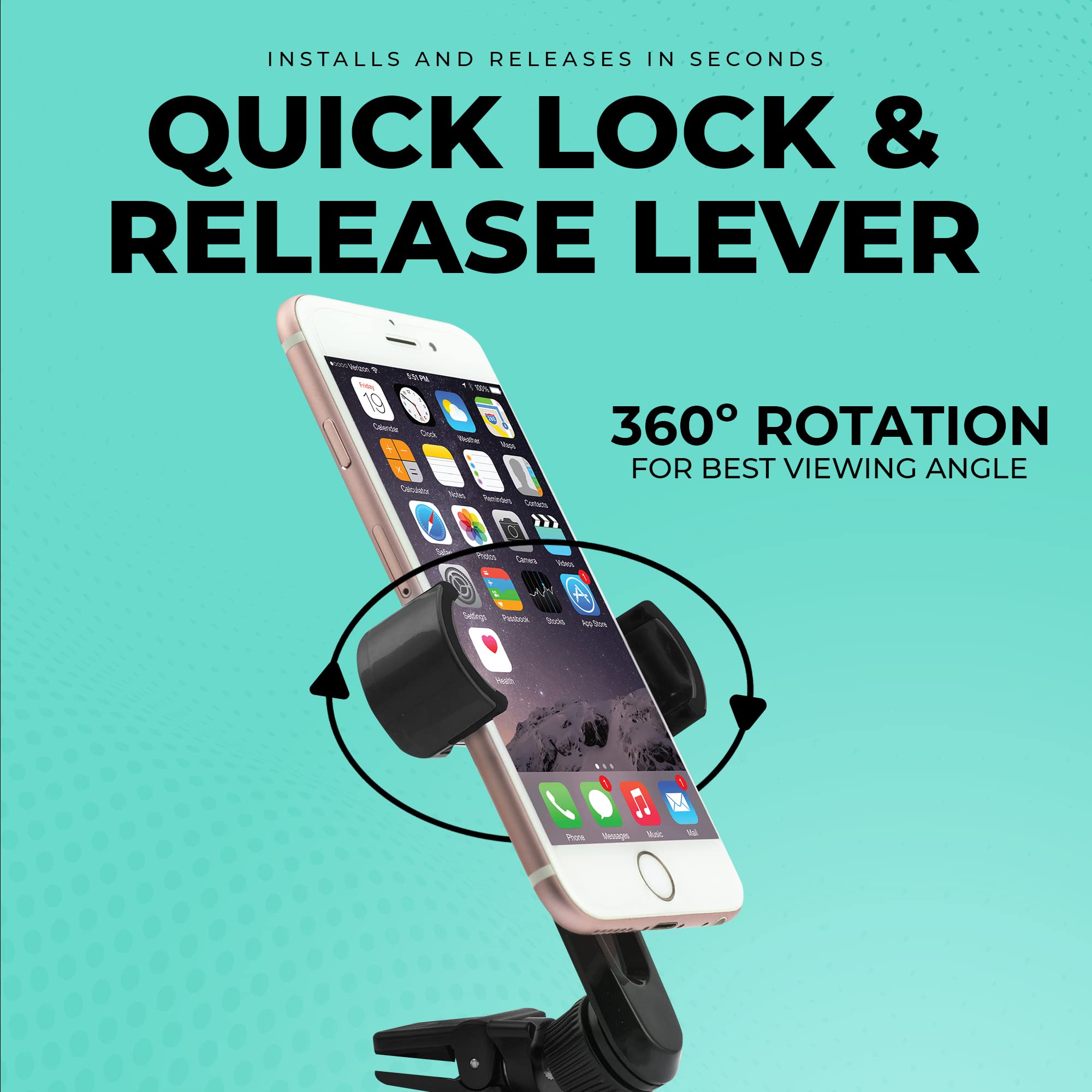 Chargeworx Car Vent Phone Mount