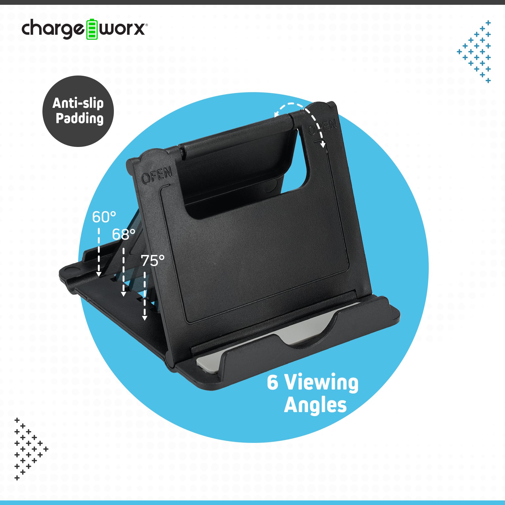 Chargeworx Stand Tablets Smartphones