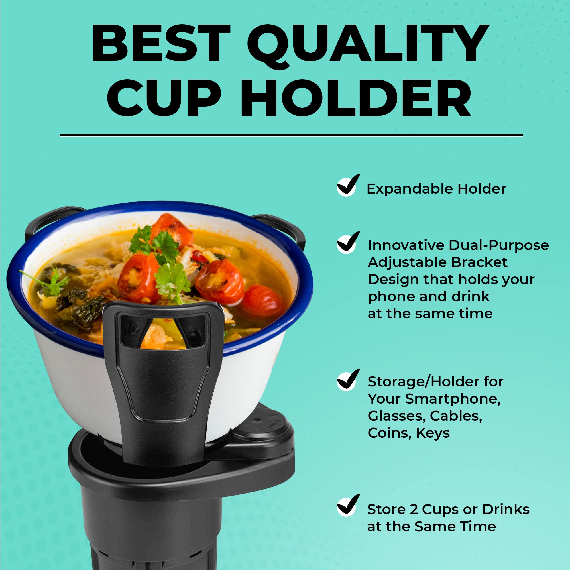 Chargeworx Expandable Cup Holder