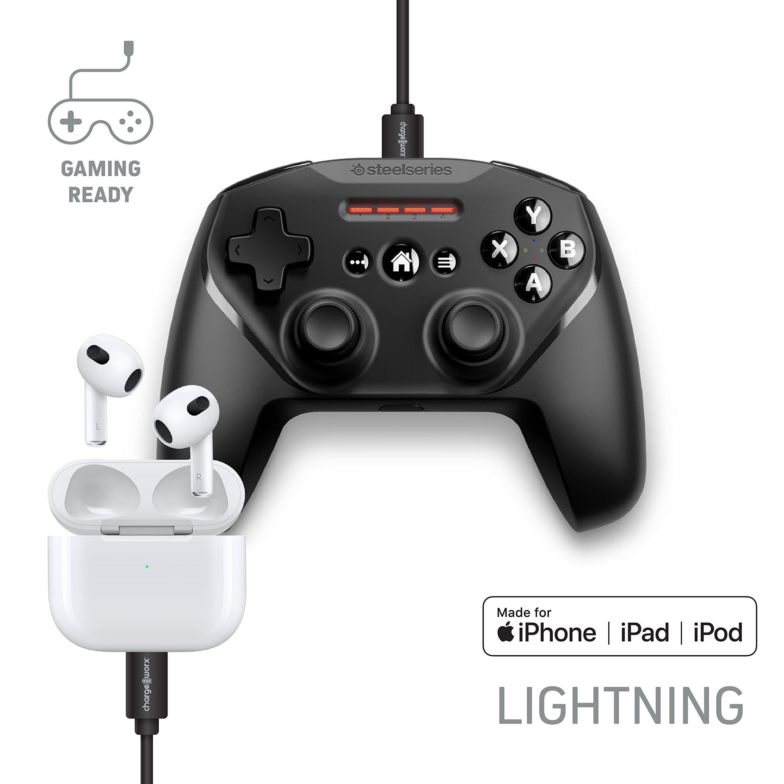 Chargeworx USB-C to Lightning 10ft Cable 20W PD MFI Certified