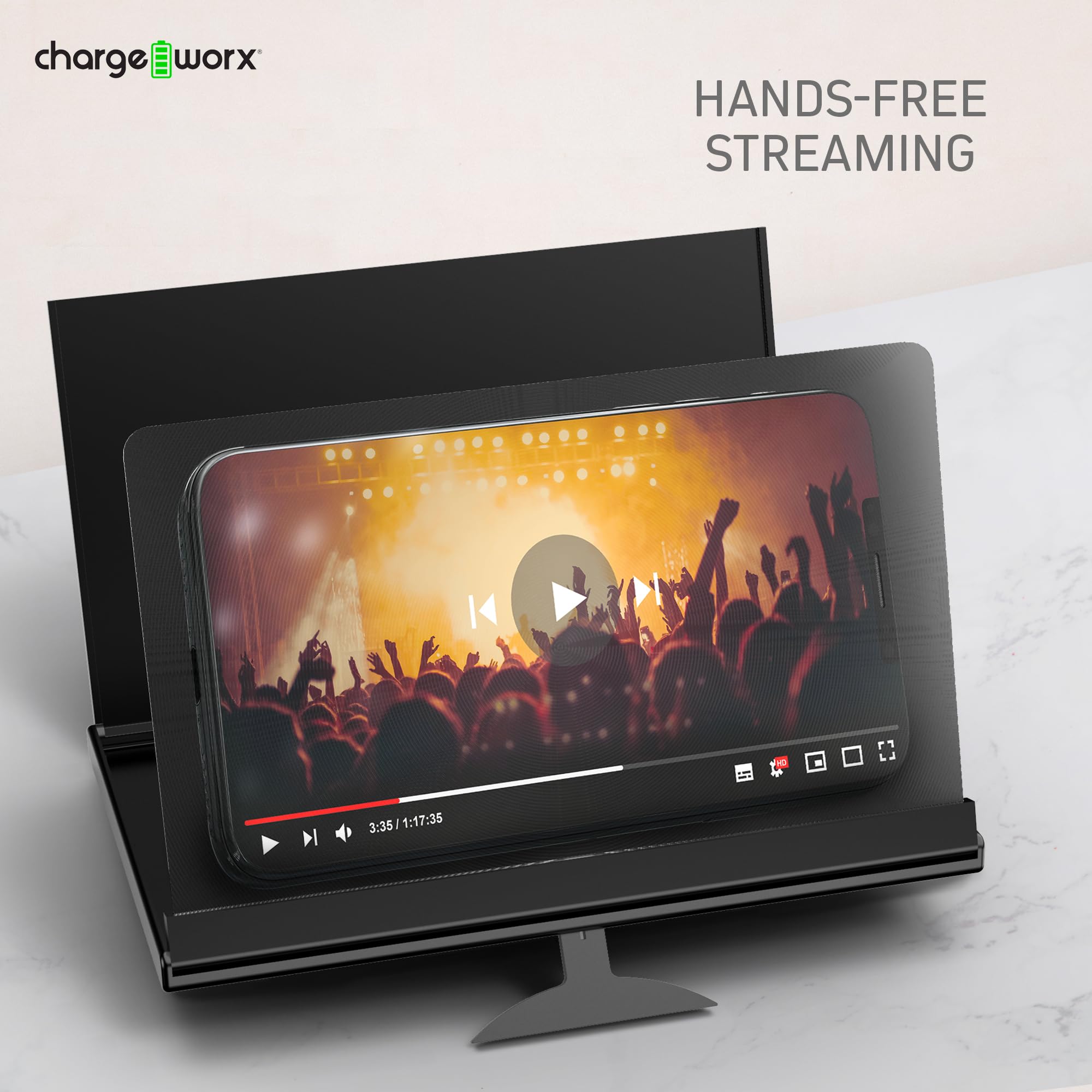 Chargeworx 8.5” Screen Magnifier Smartphone Fold
