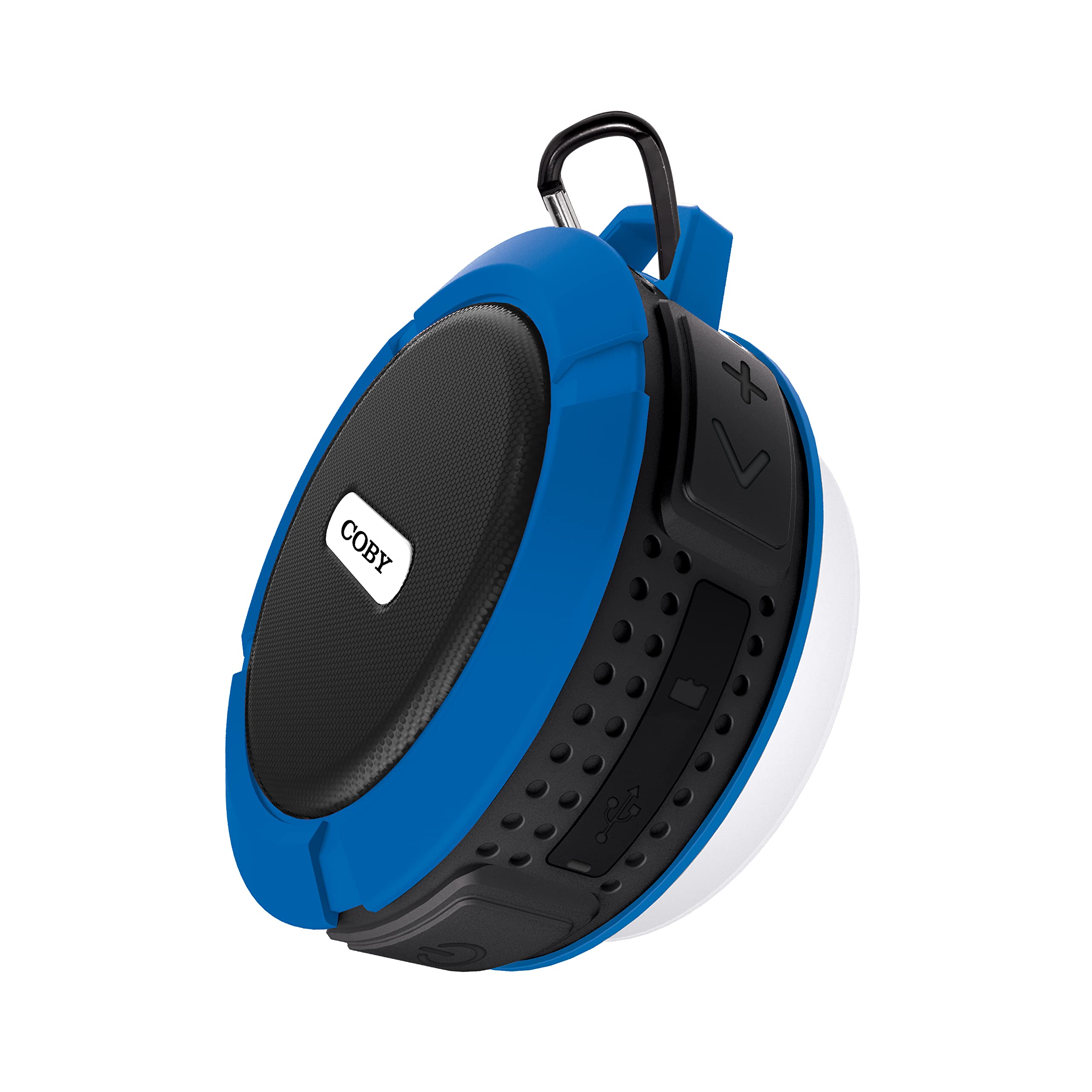 Coby Rugged Gear Bluetooth-Speaker, Red Bluetooth-Shower-Speaker
