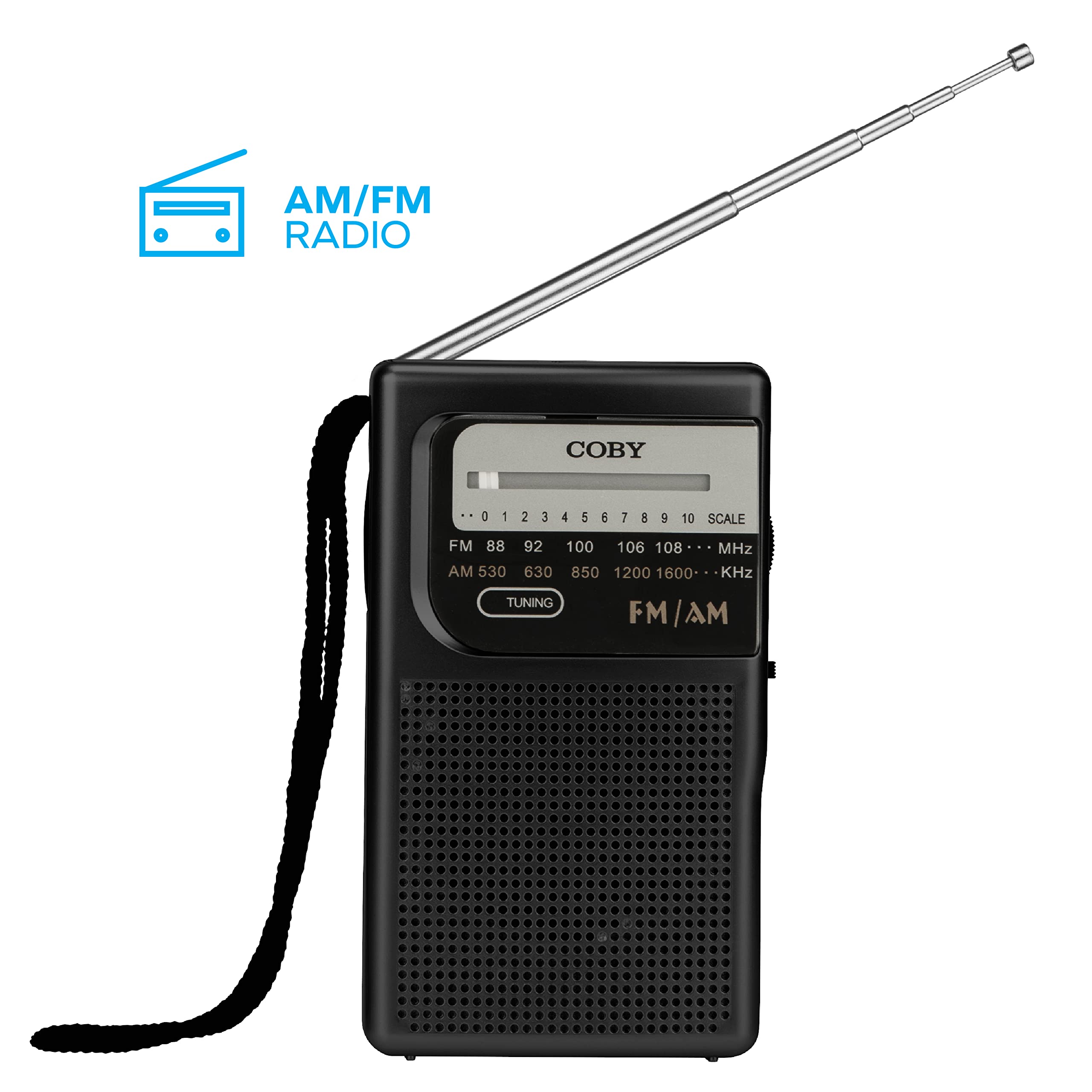 Coby Retro Pocket Size AM/FM Radio