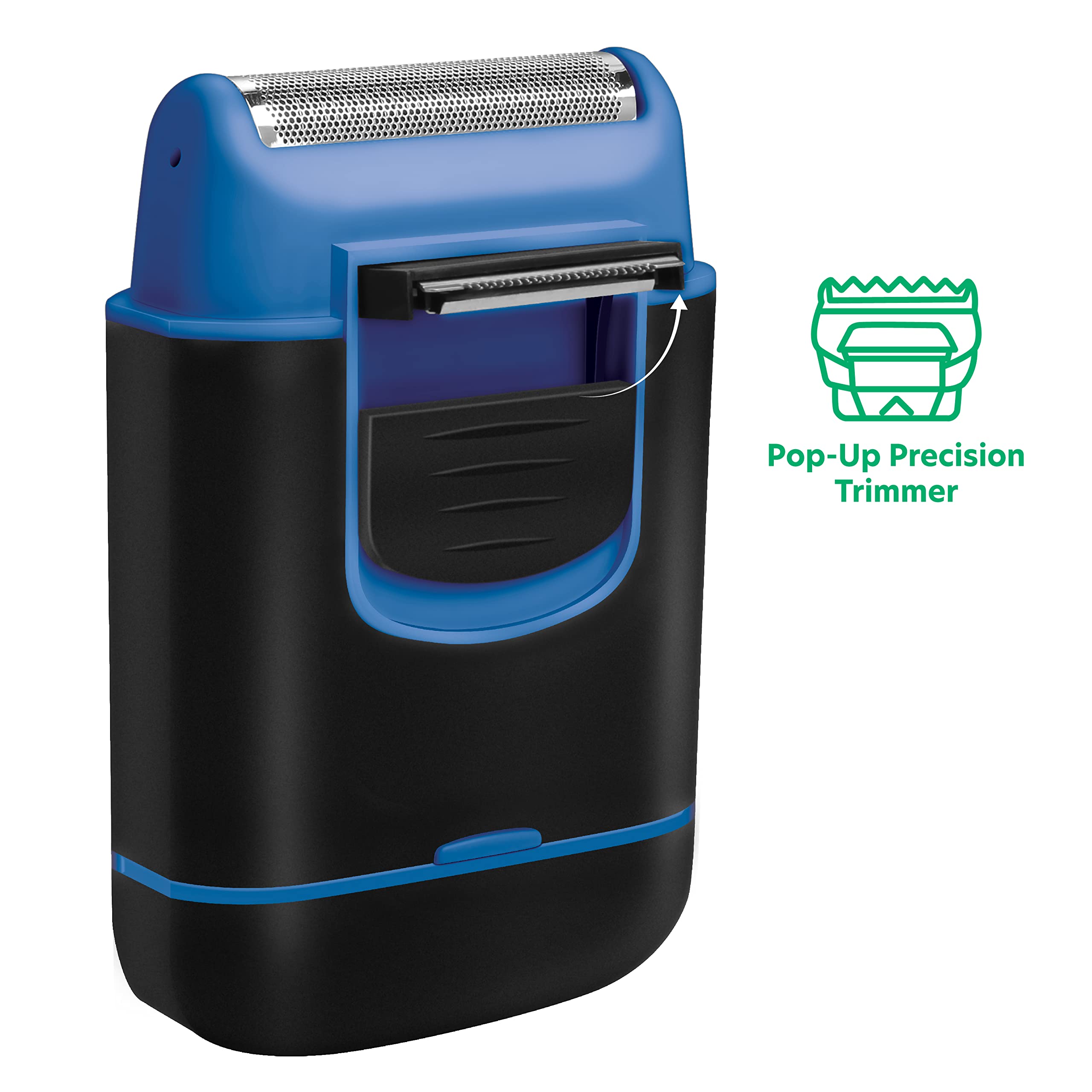 Groom Essentials Travel Foil Shaver for Men | Pop-Up Precision Beard Trimmer