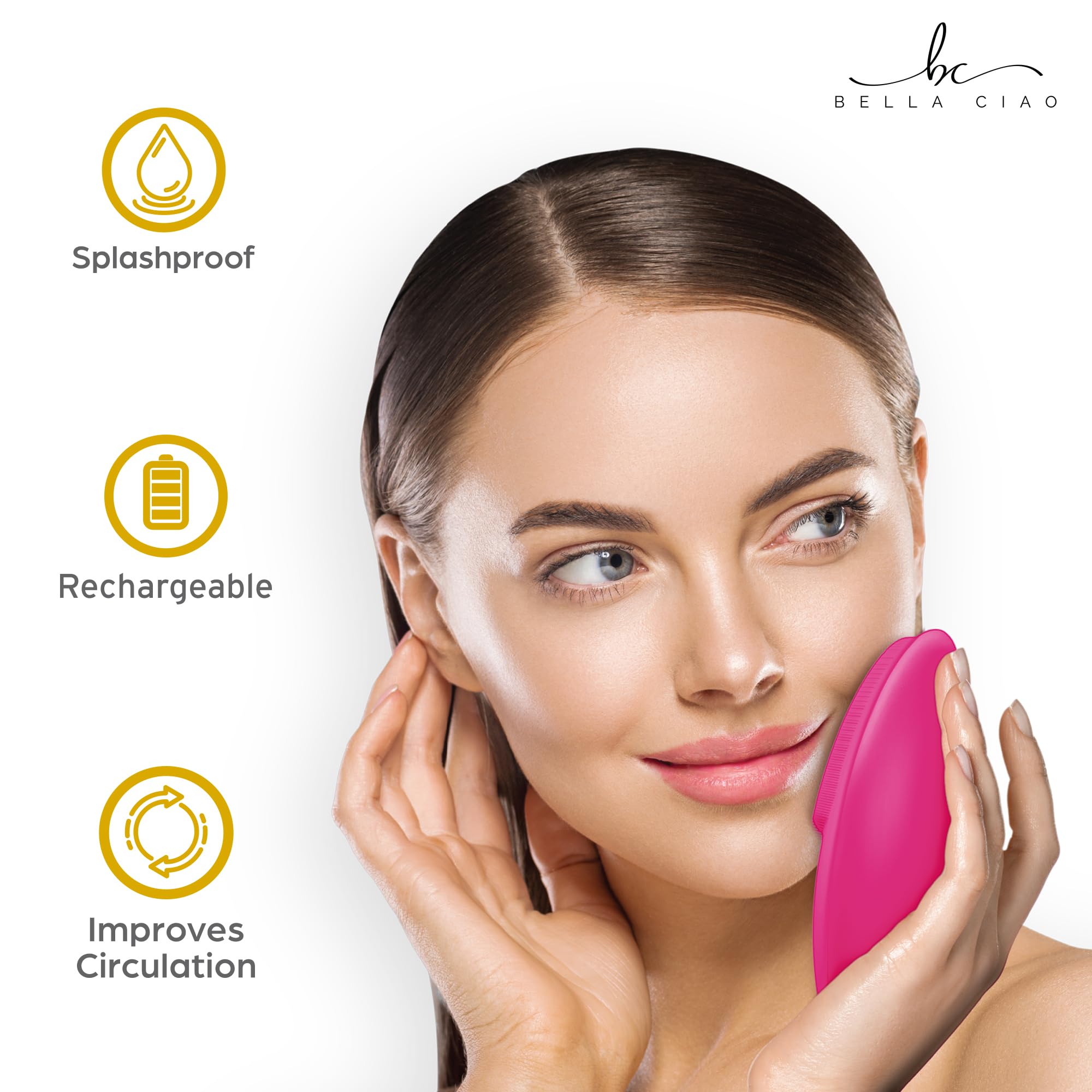 Bella Ciao 12-Speed Facial Cleansing Brush (Purple)