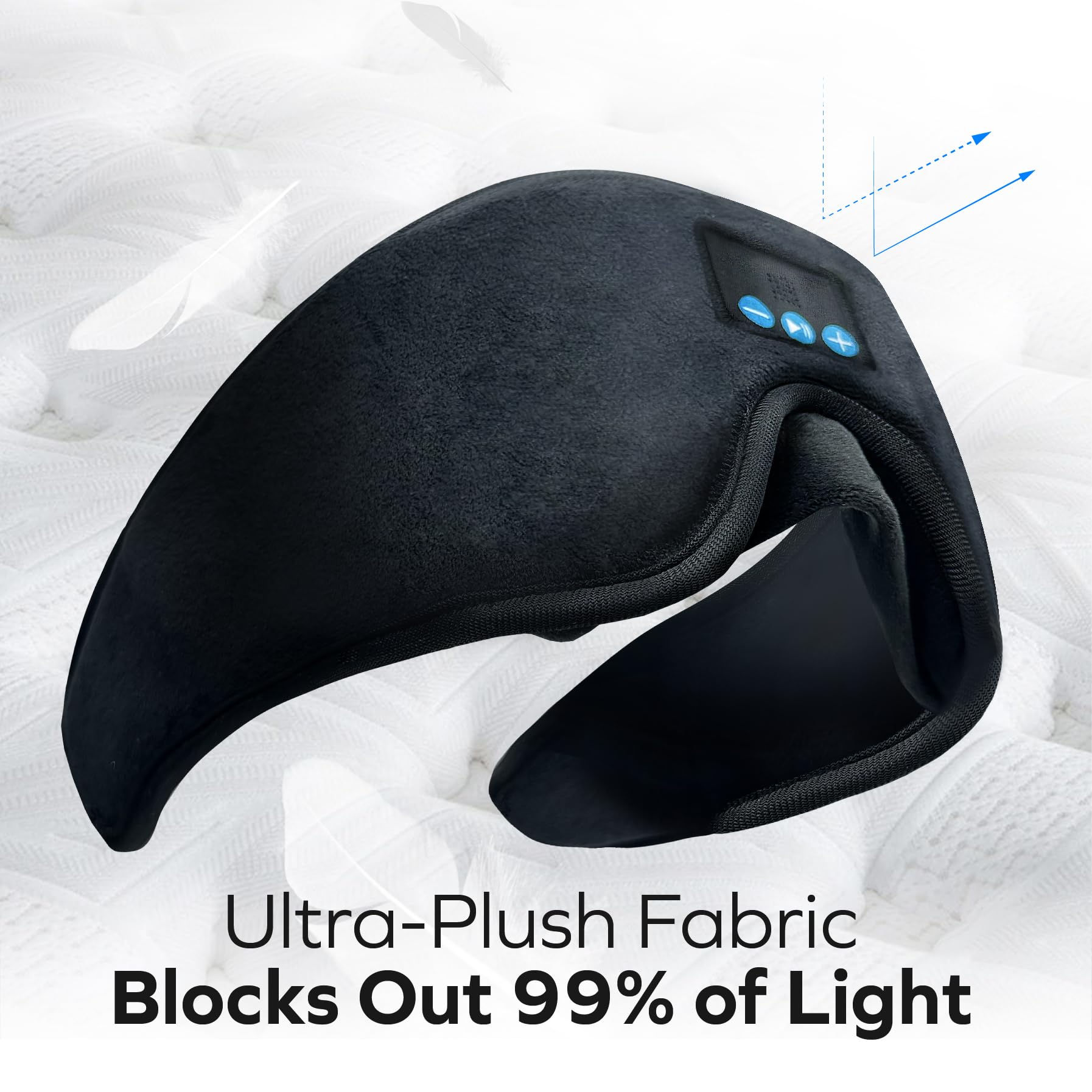 FirstHealth Soothing Sleep Mask w/Built-in Headphones