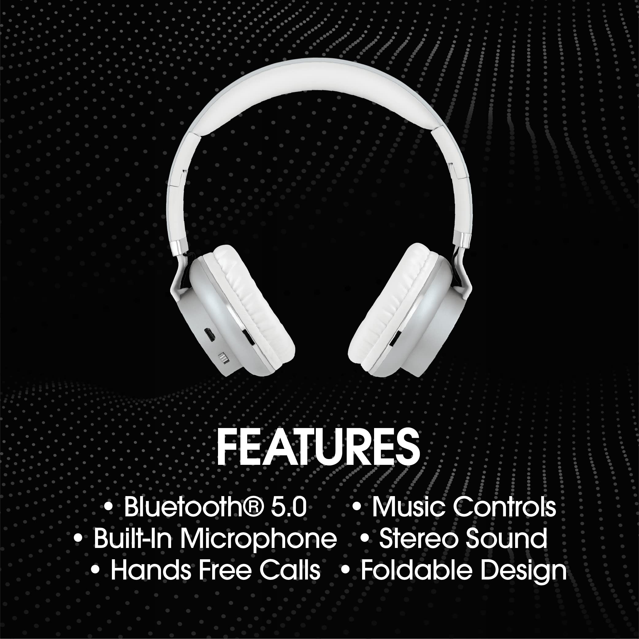 Coby Wireless On-Ear Headphones