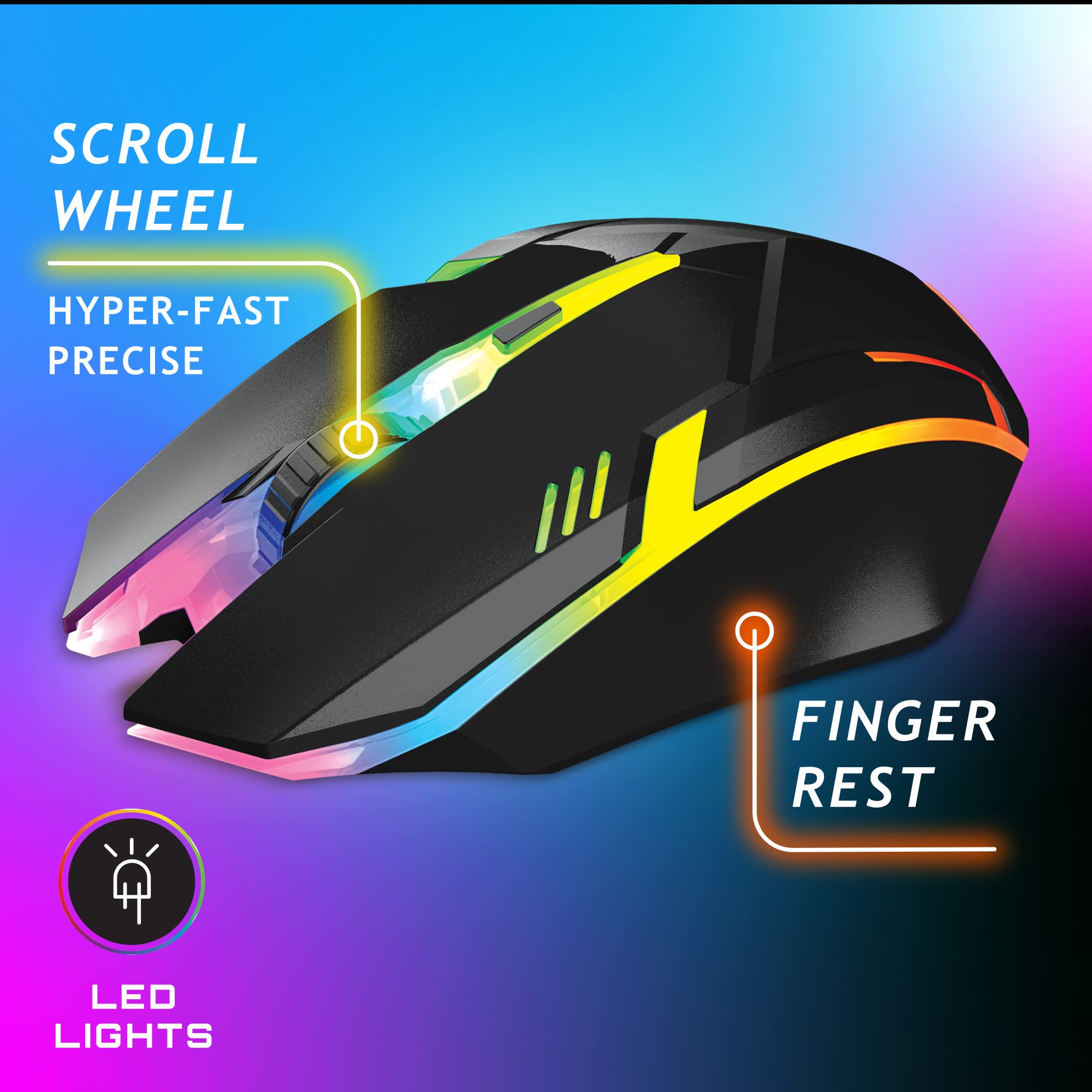 GAME PUNK Wired Gaming Mouse | Gaming Accessories, Computer Mouse