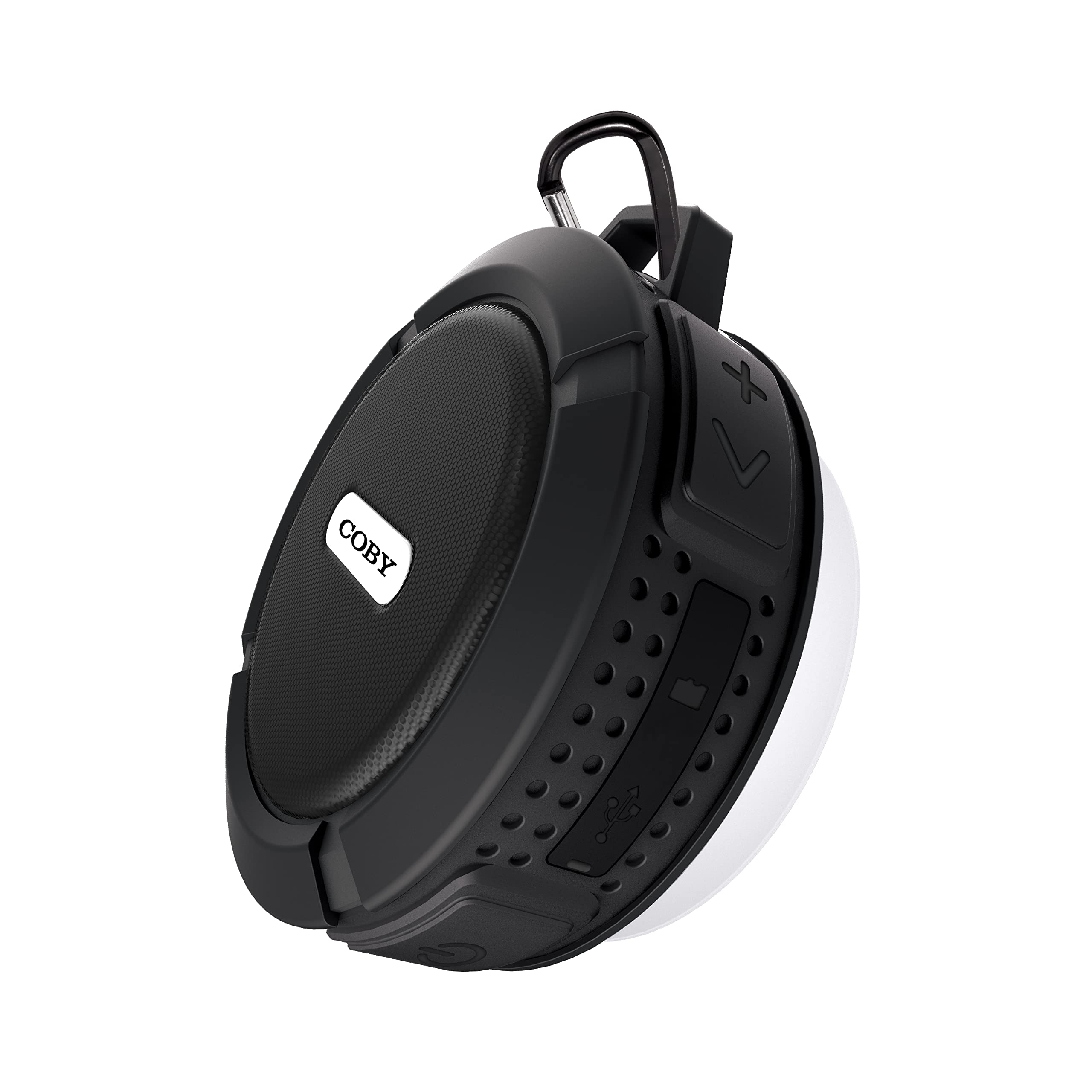 Coby Rugged Gear Bluetooth-Speaker, Red Bluetooth-Shower-Speaker