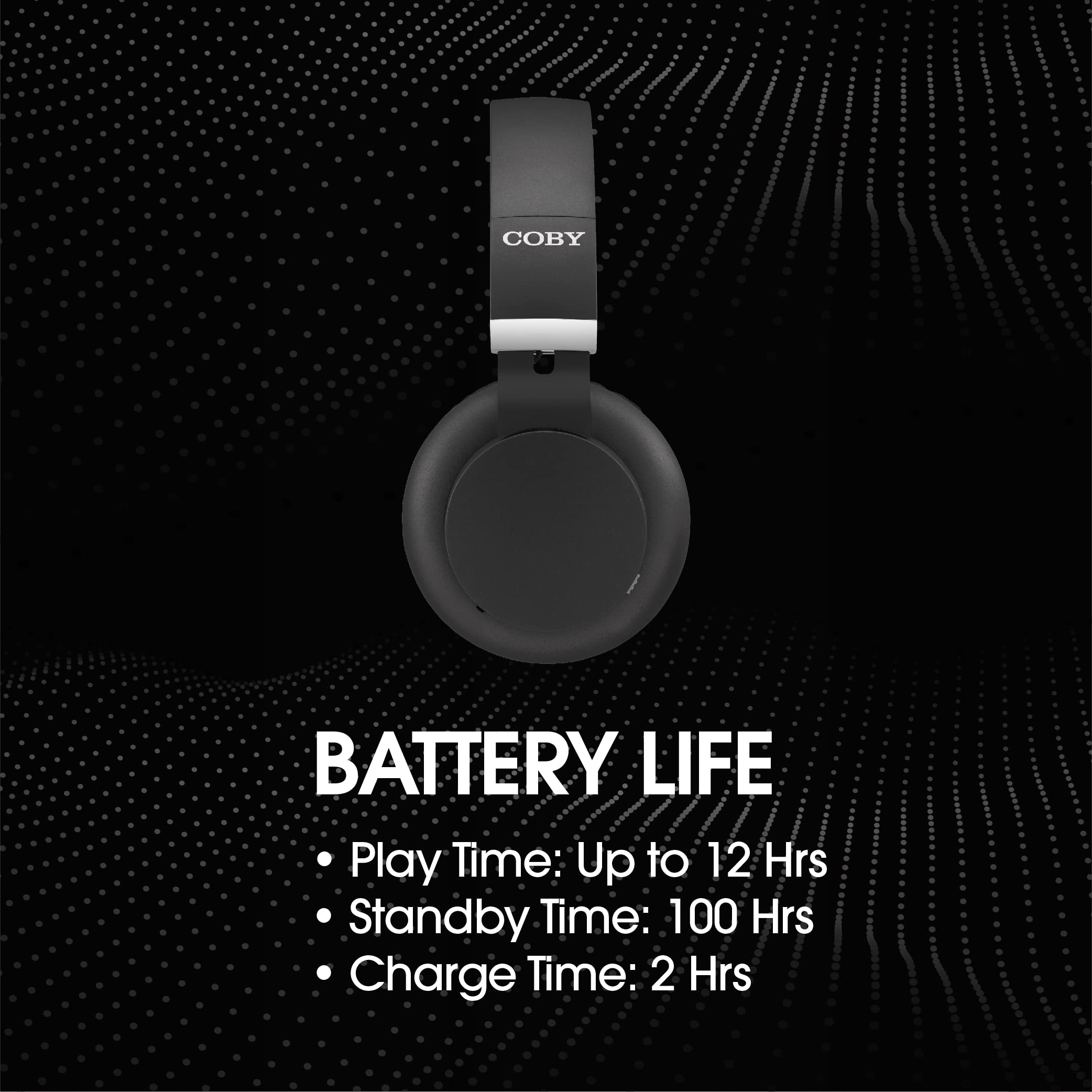 Coby Wireless On-Ear Headphones