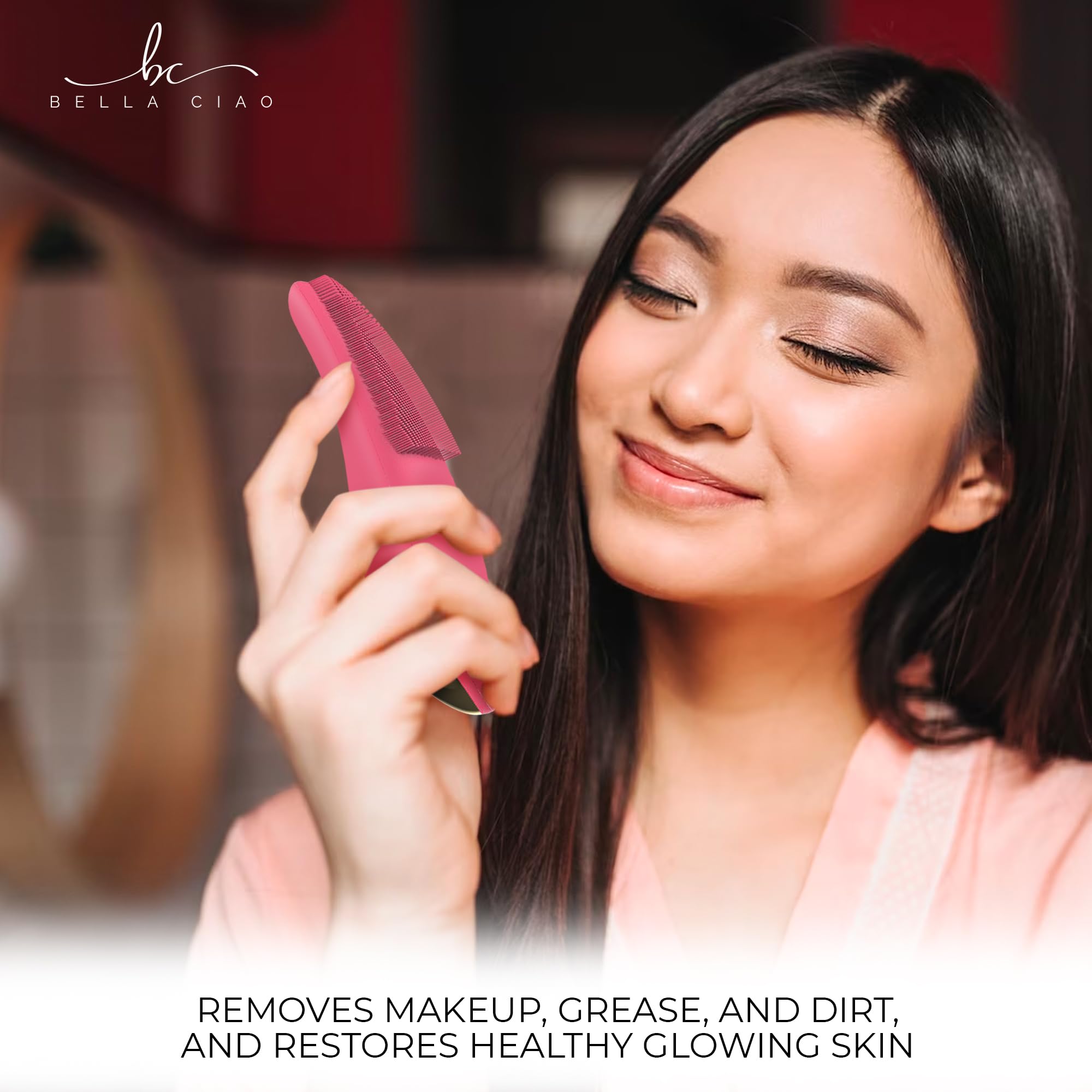 Bella Ciao 12-Speed Facial Cleansing Brush (Purple)