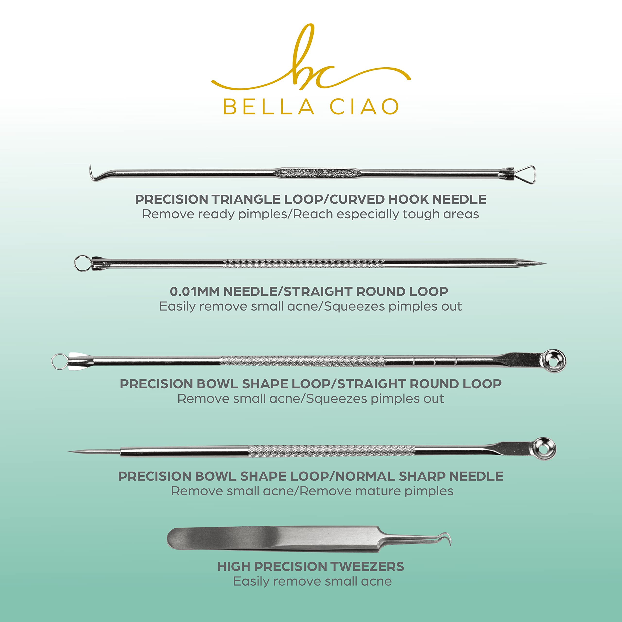 Bella Ciao Gentle Face Steamer + Eyebrow & Bikini Trimmer (12-Piece Bundle)