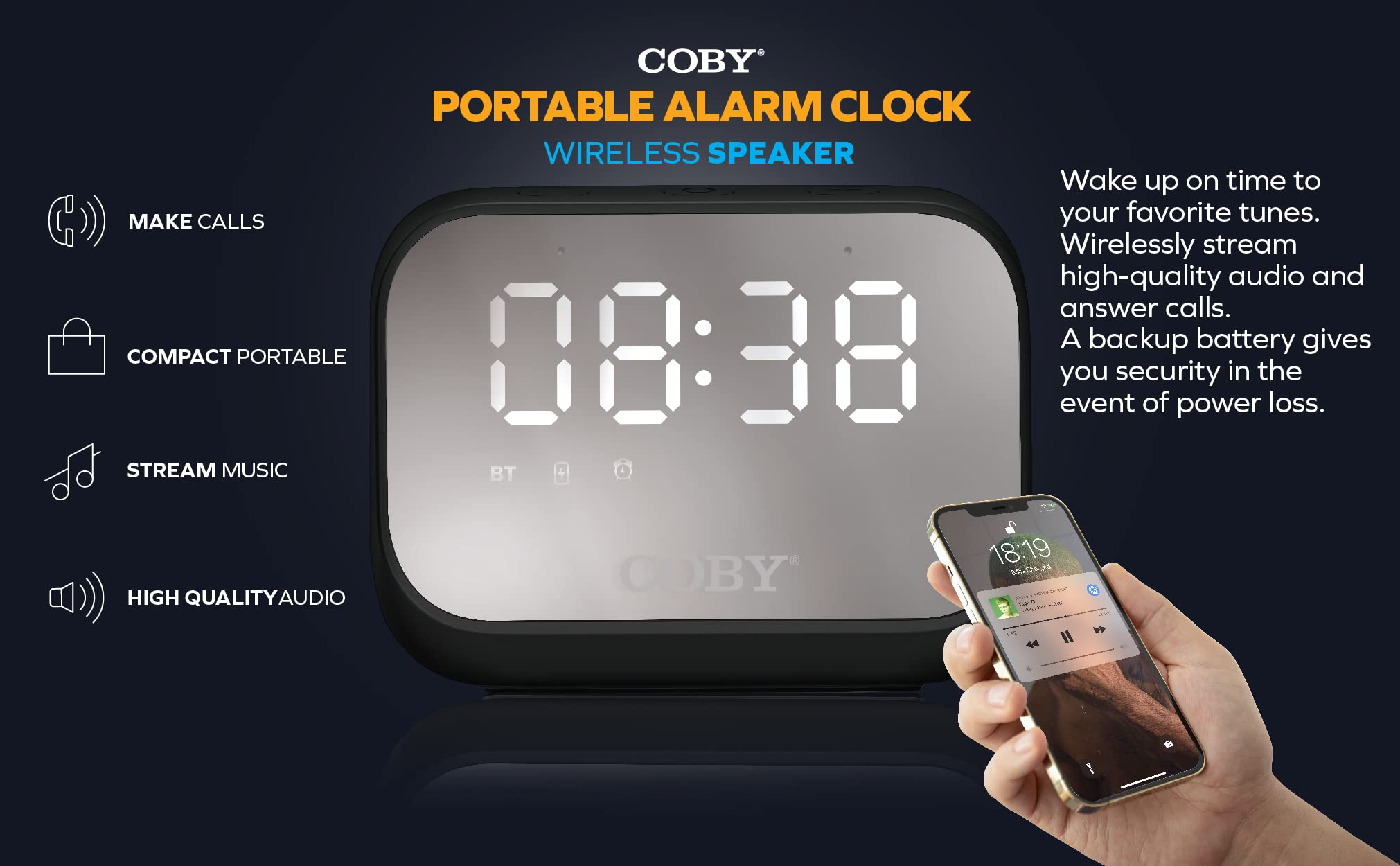 Coby Portable CD Player Headphones
