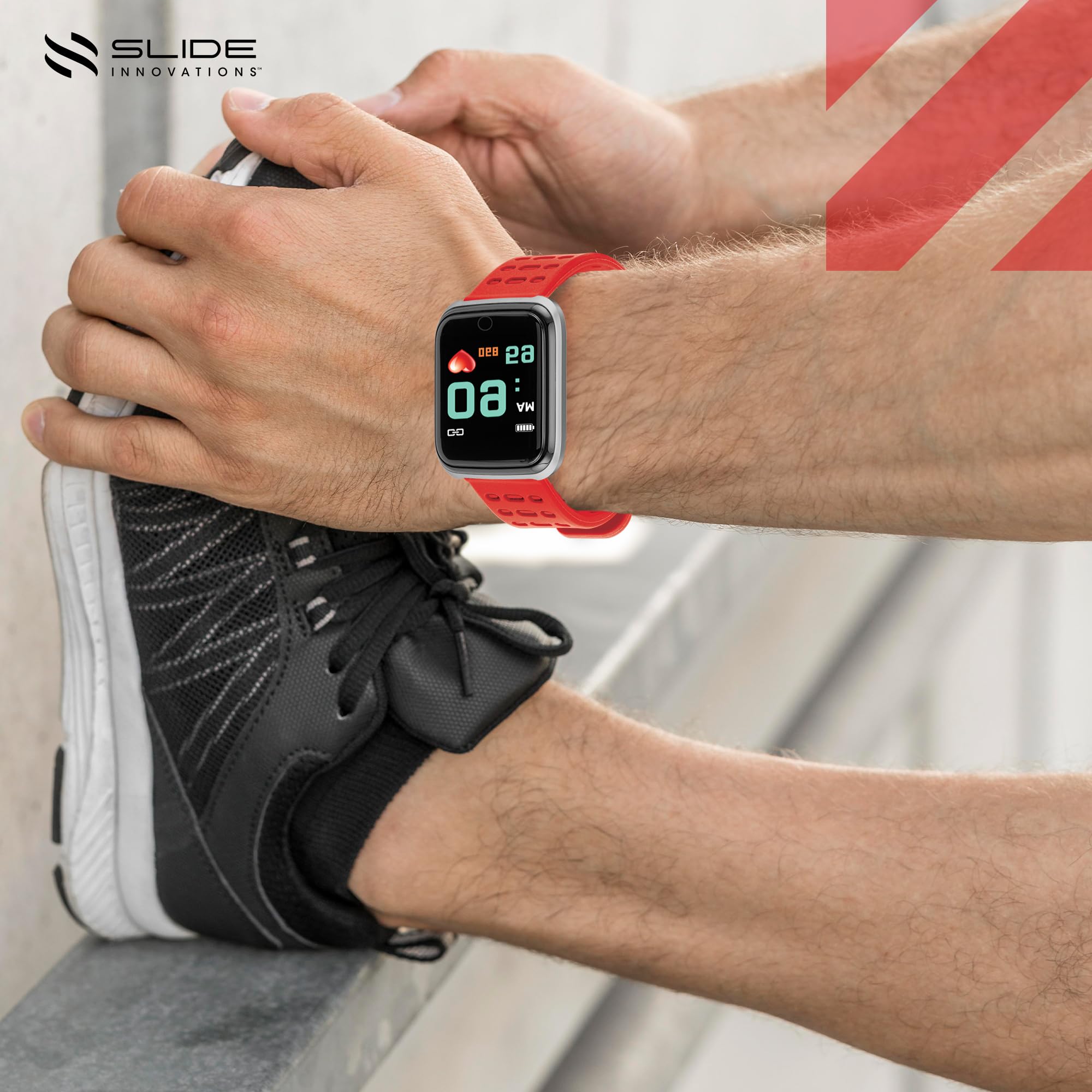 SLIDE Fitness Watch Activity Tracker Bluetooth Smartphone Compatible