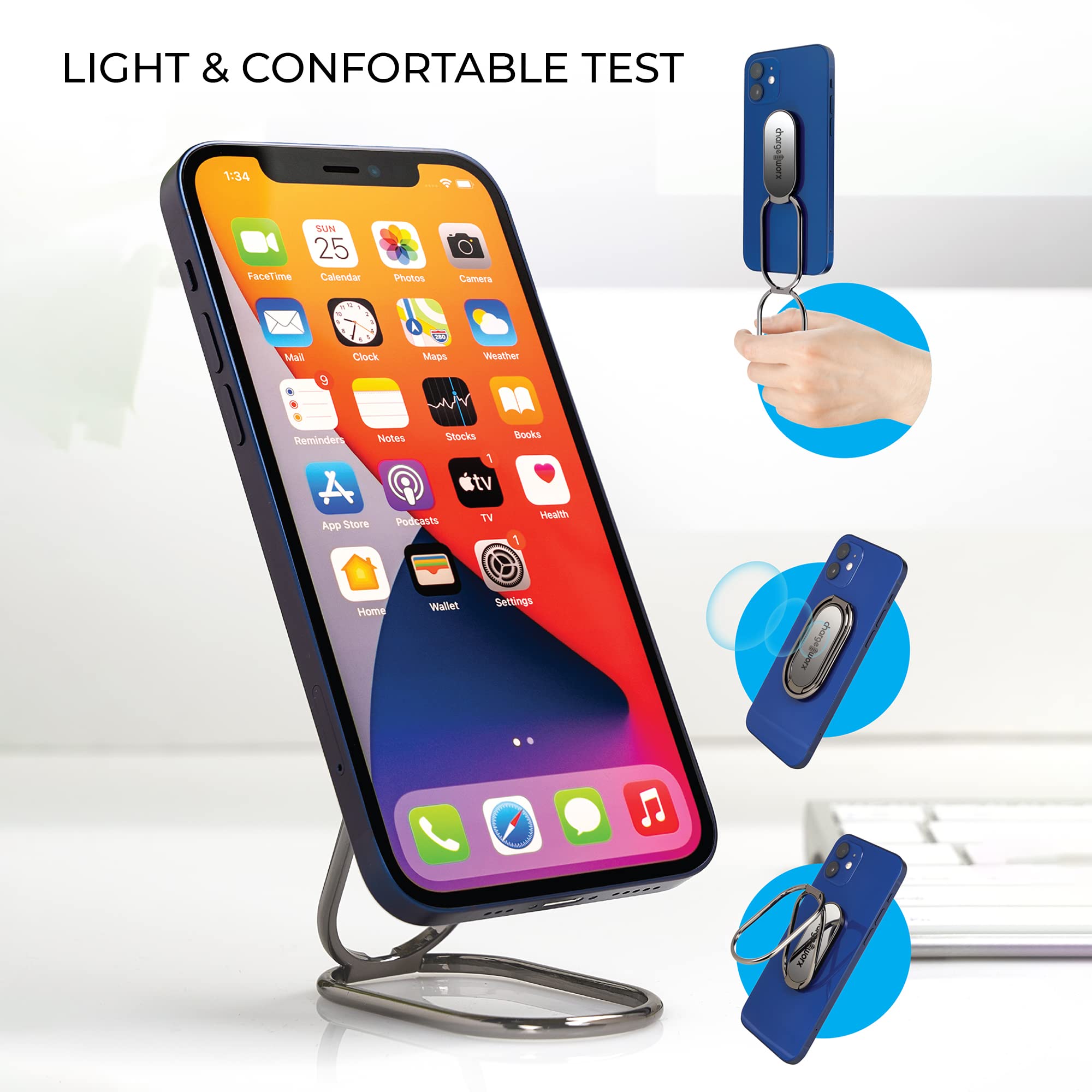 Chargeworx 4-in-1 Pop Socket