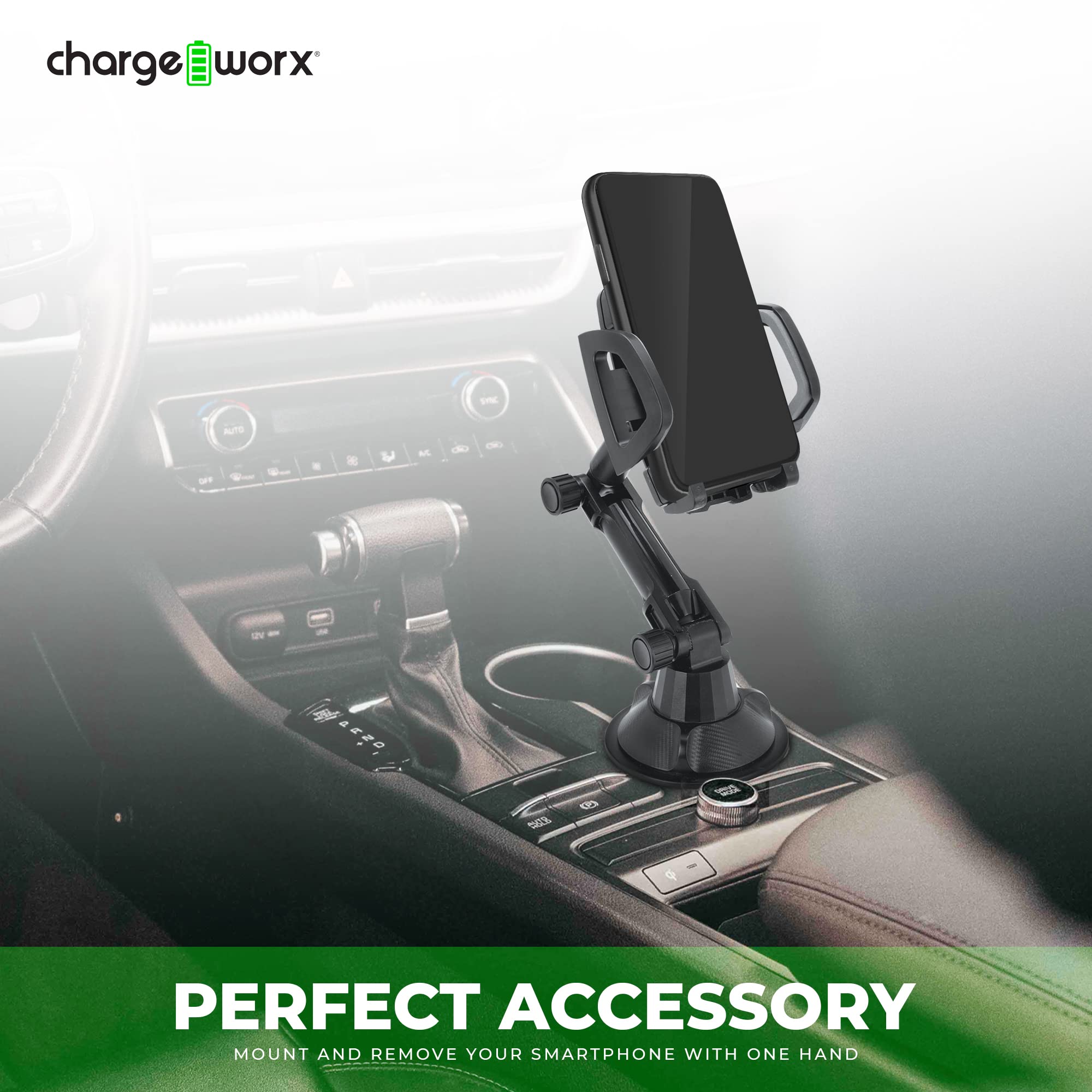 Chargeworx Deluxe Cupholder Phone Mount