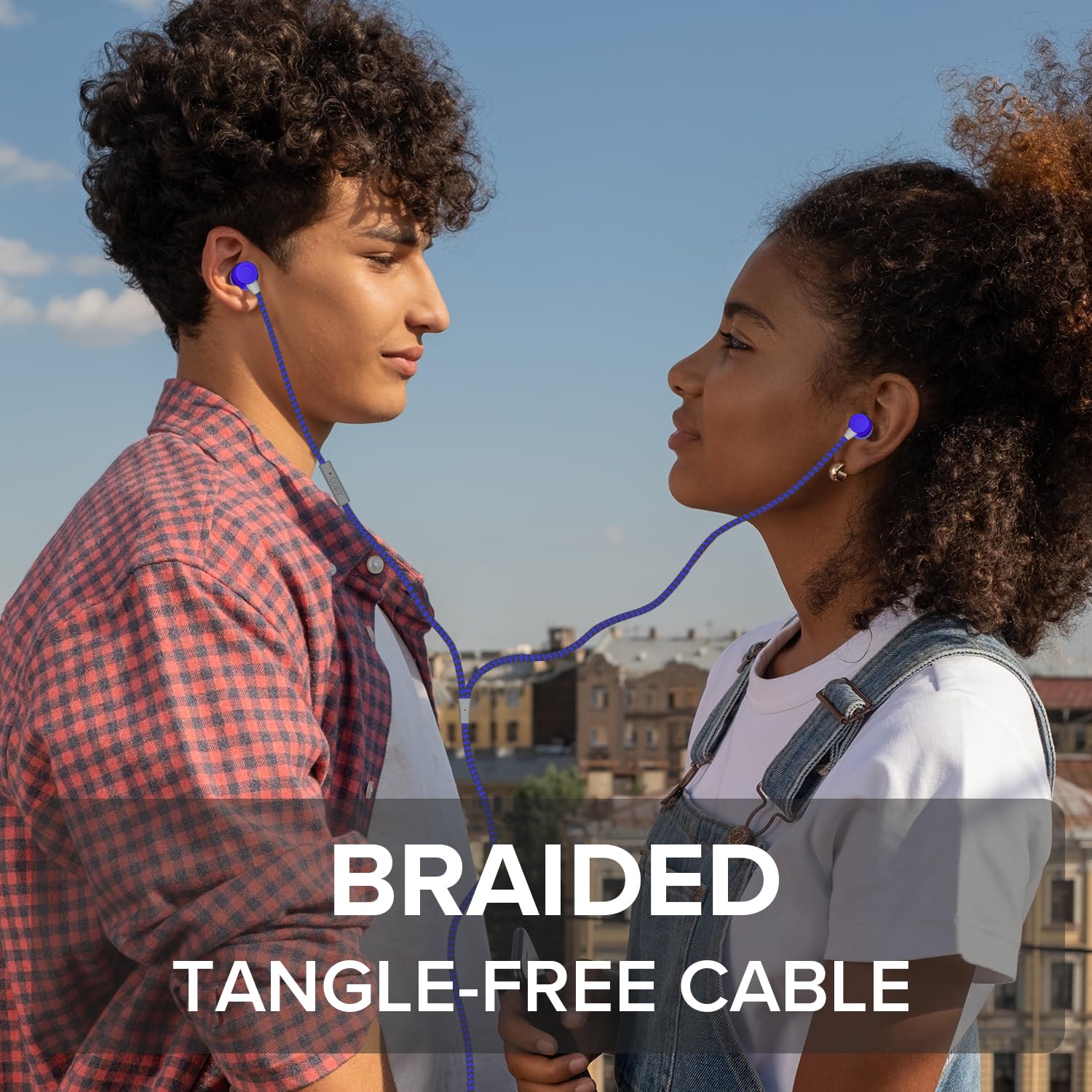 Coby Noise Isolating Metal Wired Earbuds