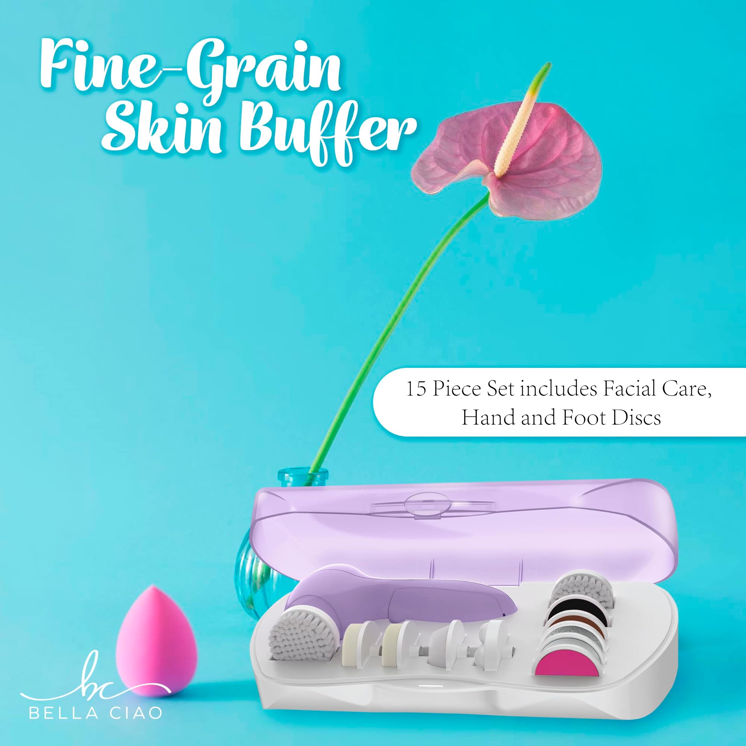 Bella Ciao 15-Piece Full Body Skin Care Set (Purple)