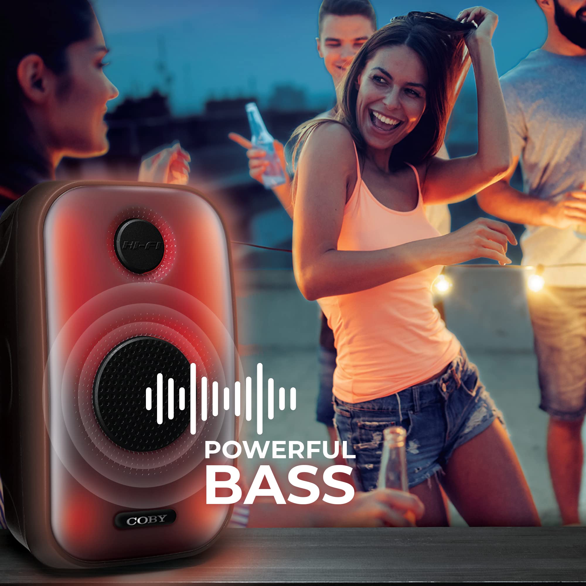 Coby Flame Bluetooth Party Speaker