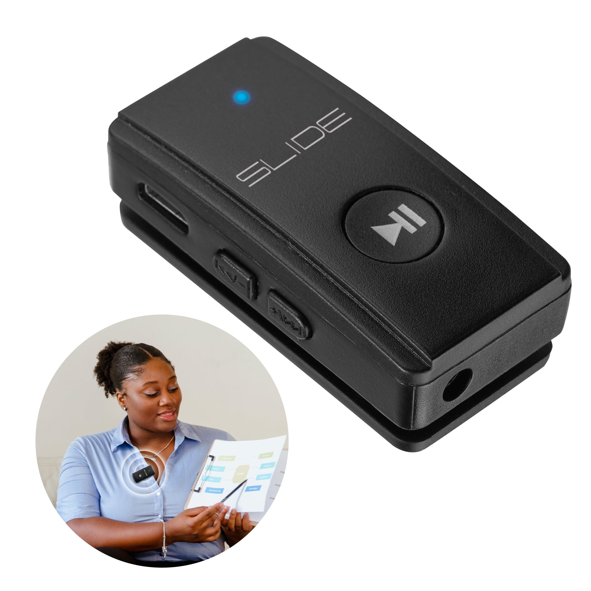 SLIDE Clip-On Mini Microphone Audio Recording Streamer Podcast Equipment