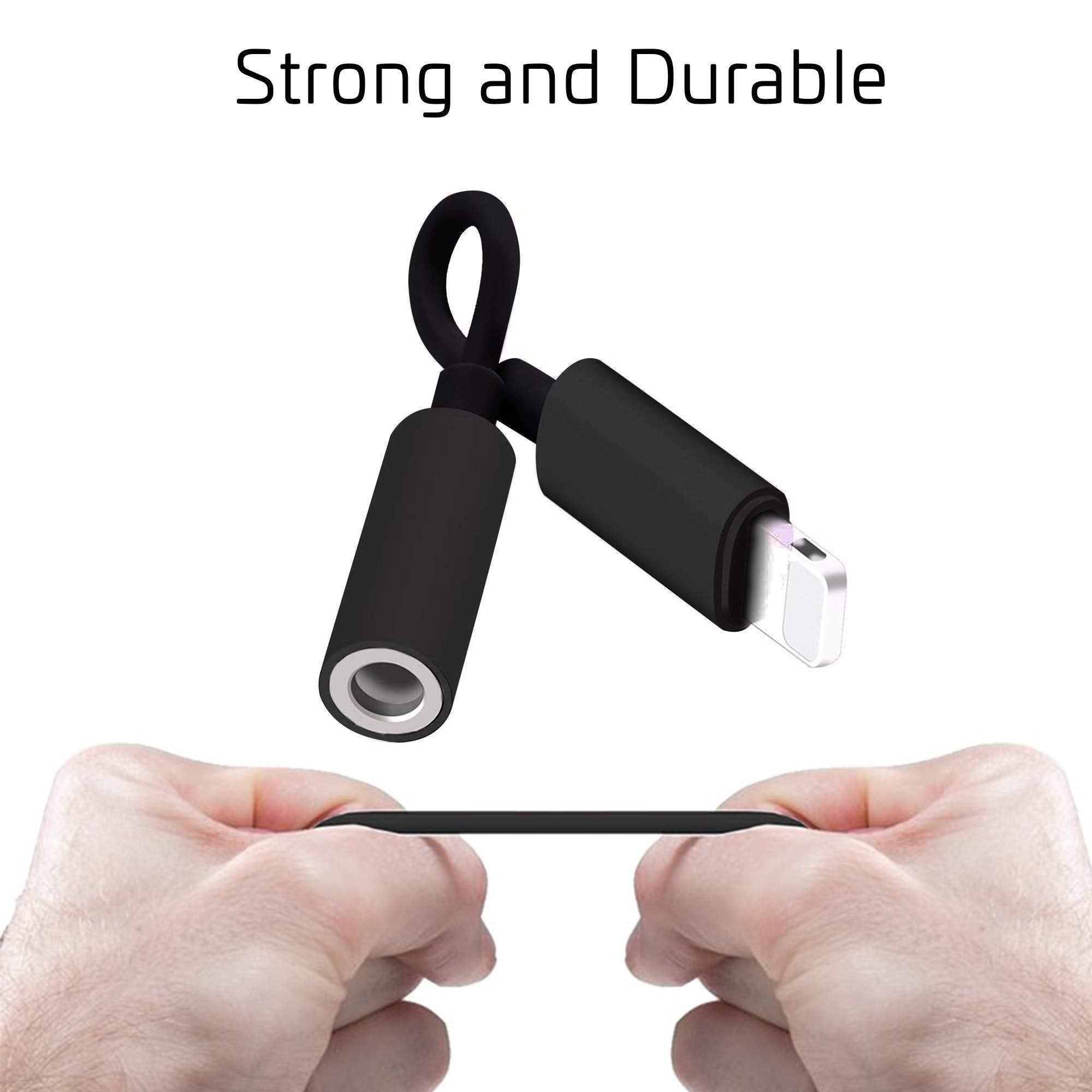 Chargeworx Headphone Adapter Lightning to 3.5mm White