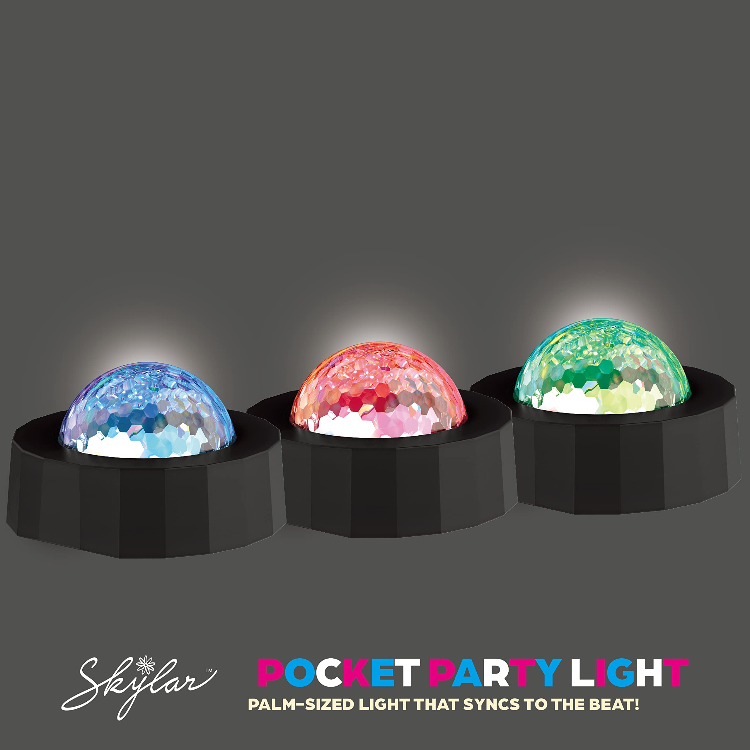 Skylar LED Disco Ball Décor Party Lights Rechargeable