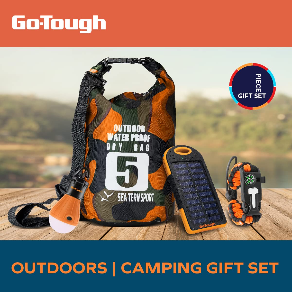 Go Tough Wilderness Camping Set | Camping Kit with Included Waterproof