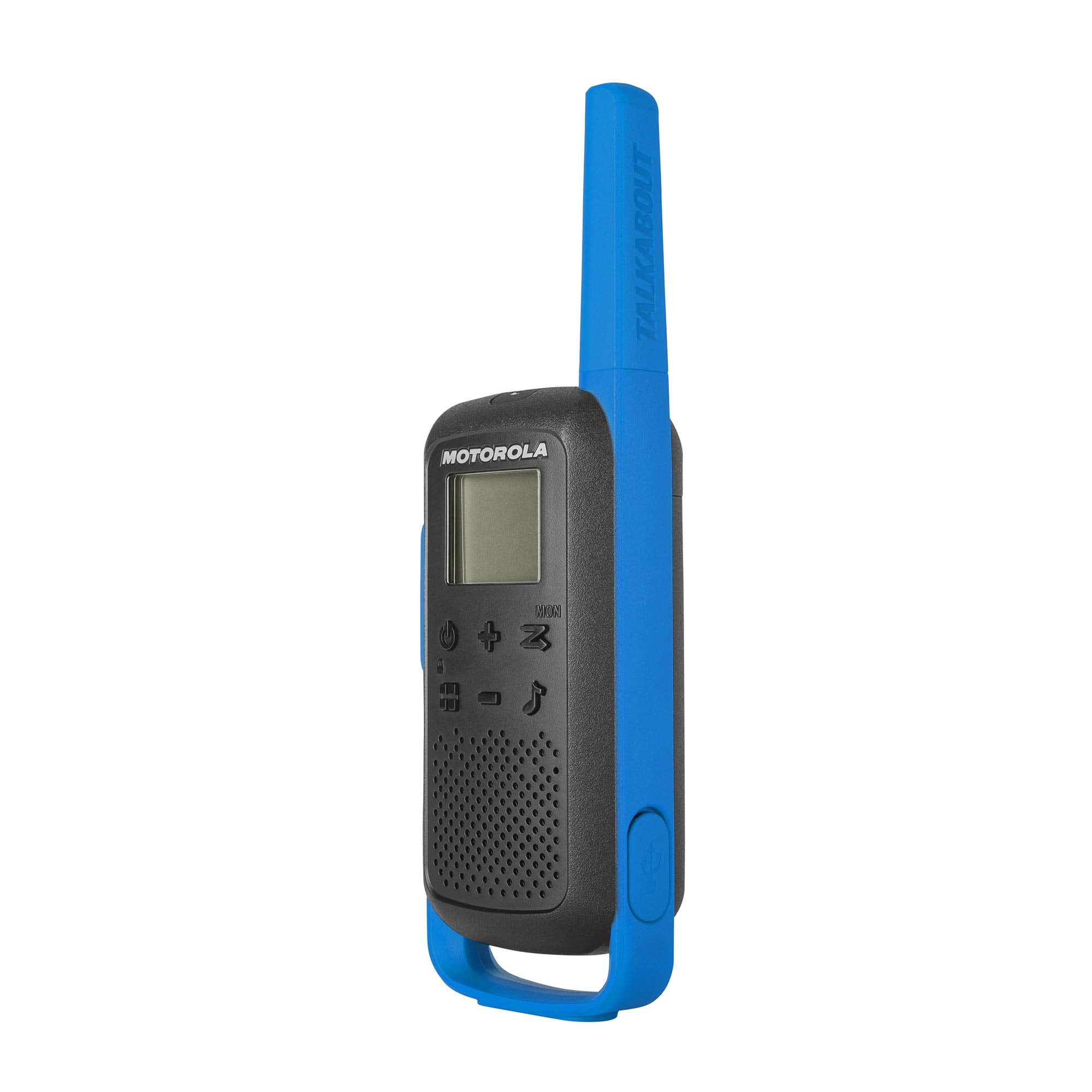 Motorola Solutions T270TP Talkabout Radio, 3 Pack, Black W/Blue