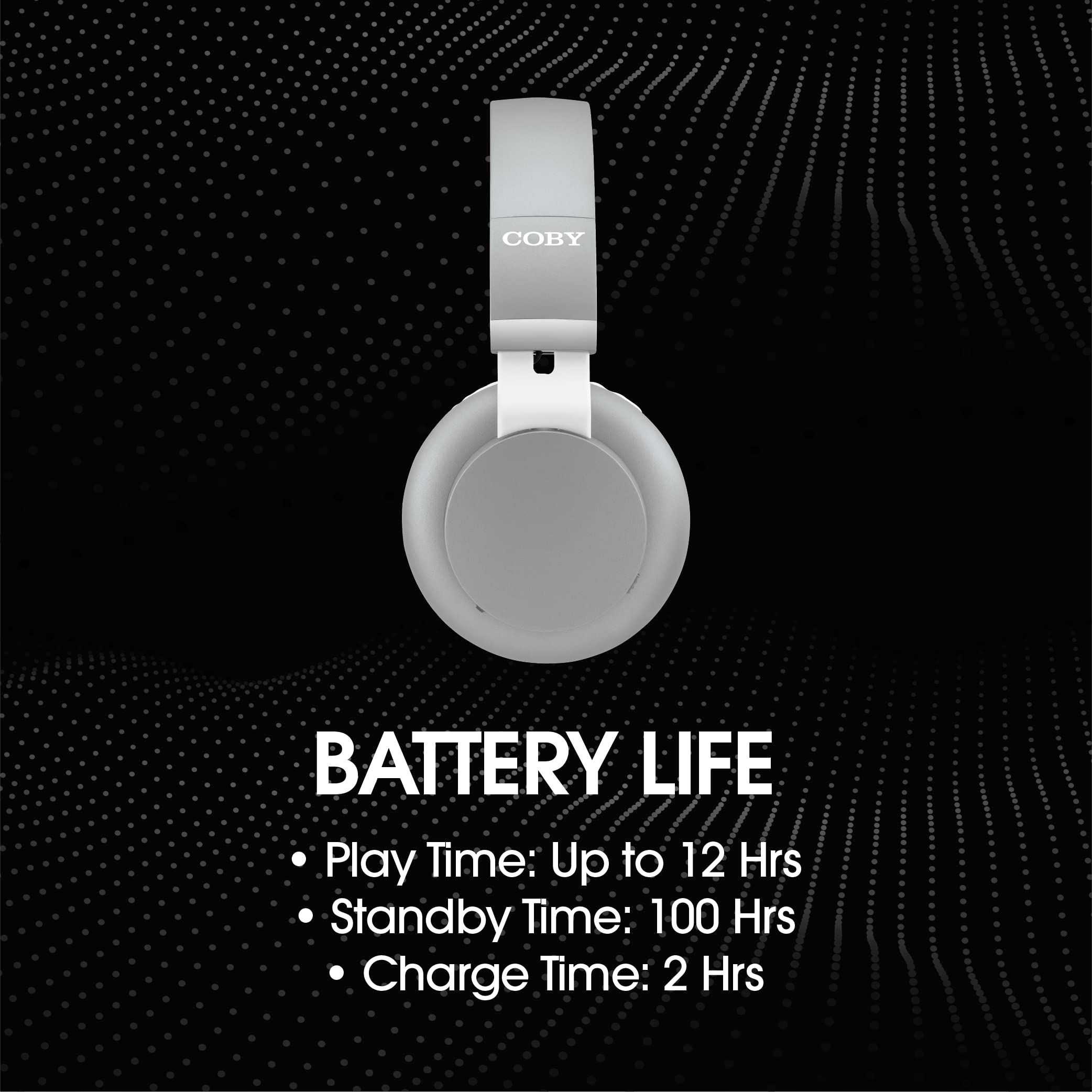 Coby Wireless On-Ear Headphones