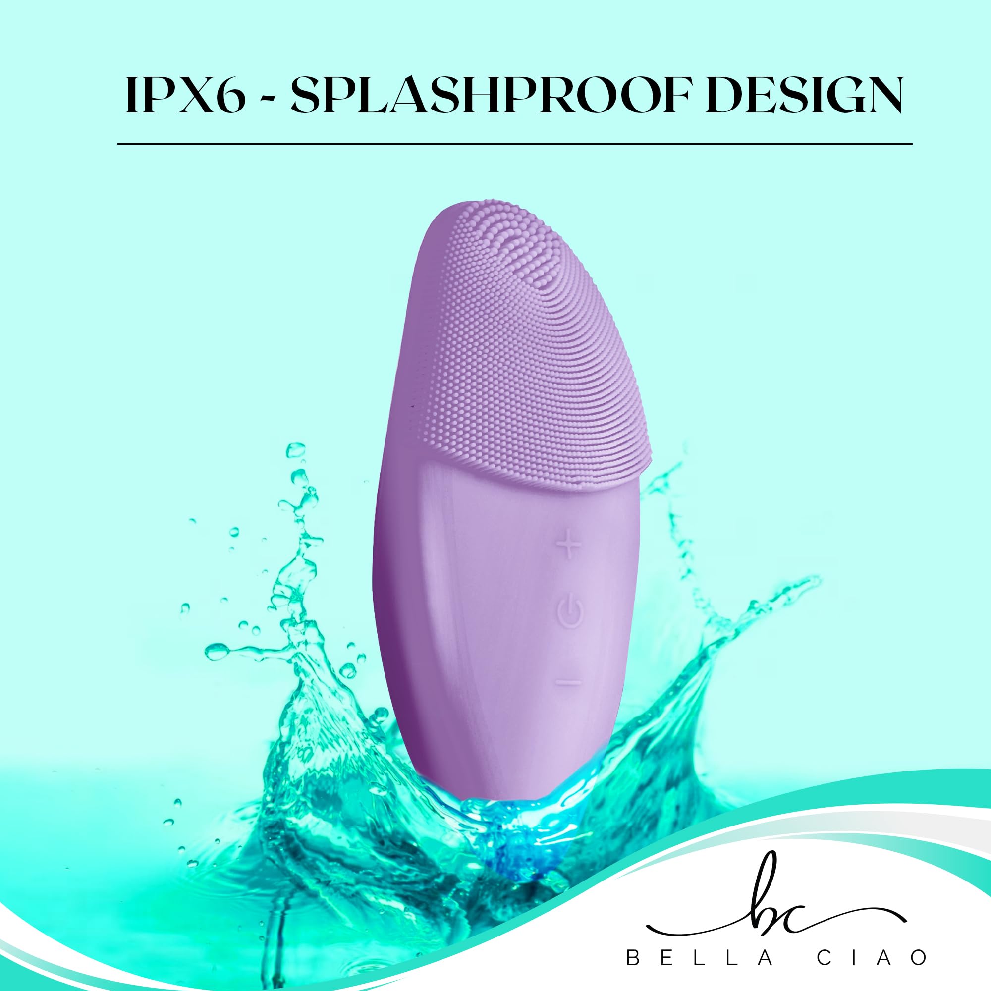 Bella Ciao 12-Speed Facial Cleansing Brush (Purple)