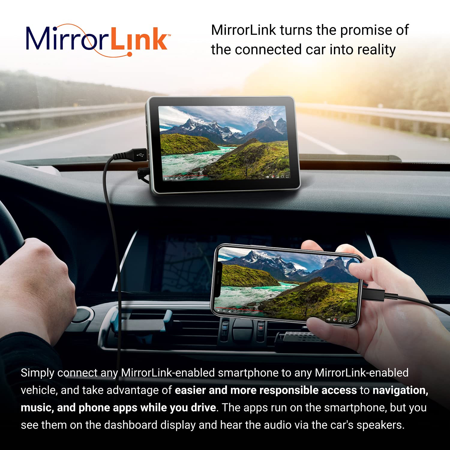 Car and Driver INTELLIDASH Slim with Apple Carplay and Android Auto