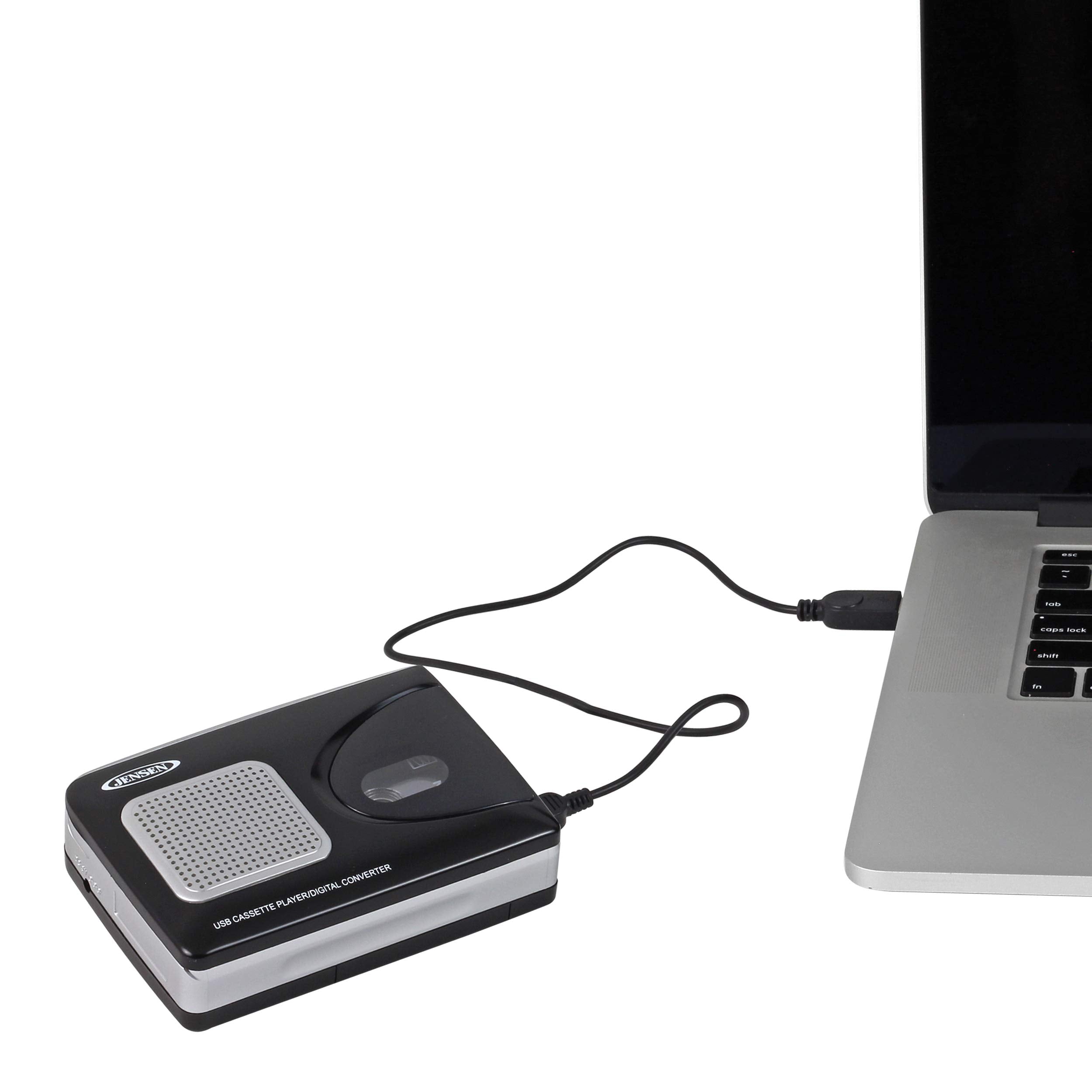 JENSEN SCR-90 Stereo USB Cassette Player with Encoding to Computer