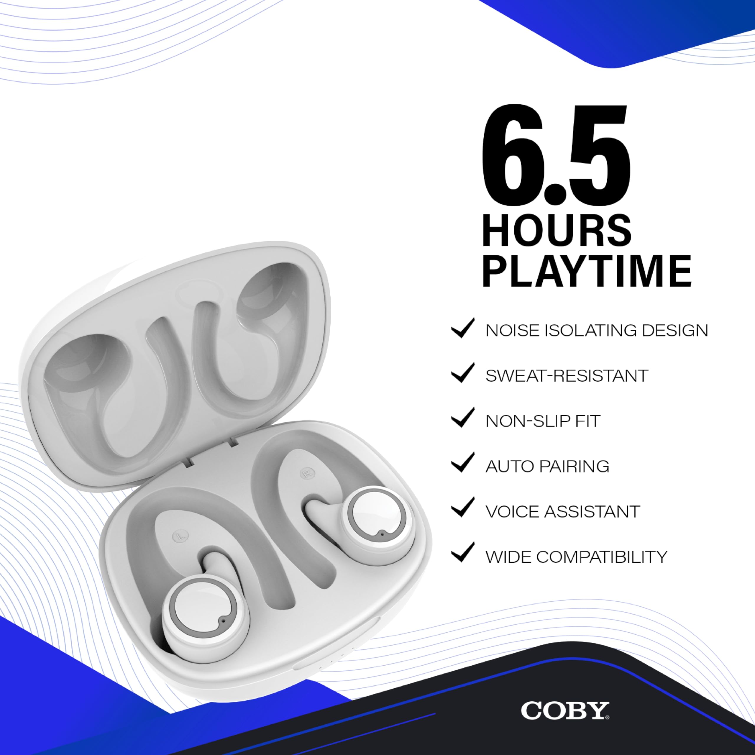 Coby True Wireless Bluetooth Earbuds