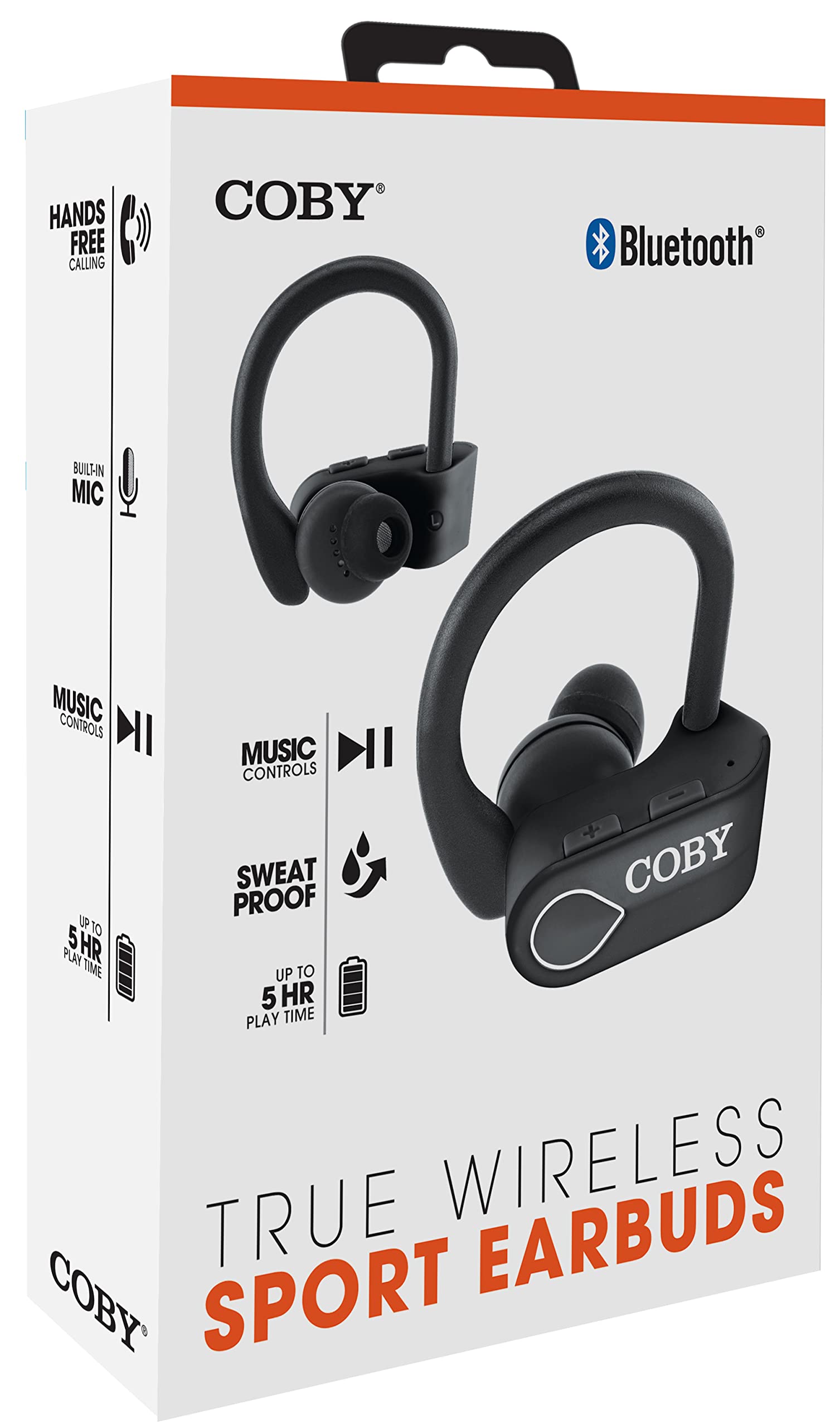 COBY True Wireless Sport Earbuds